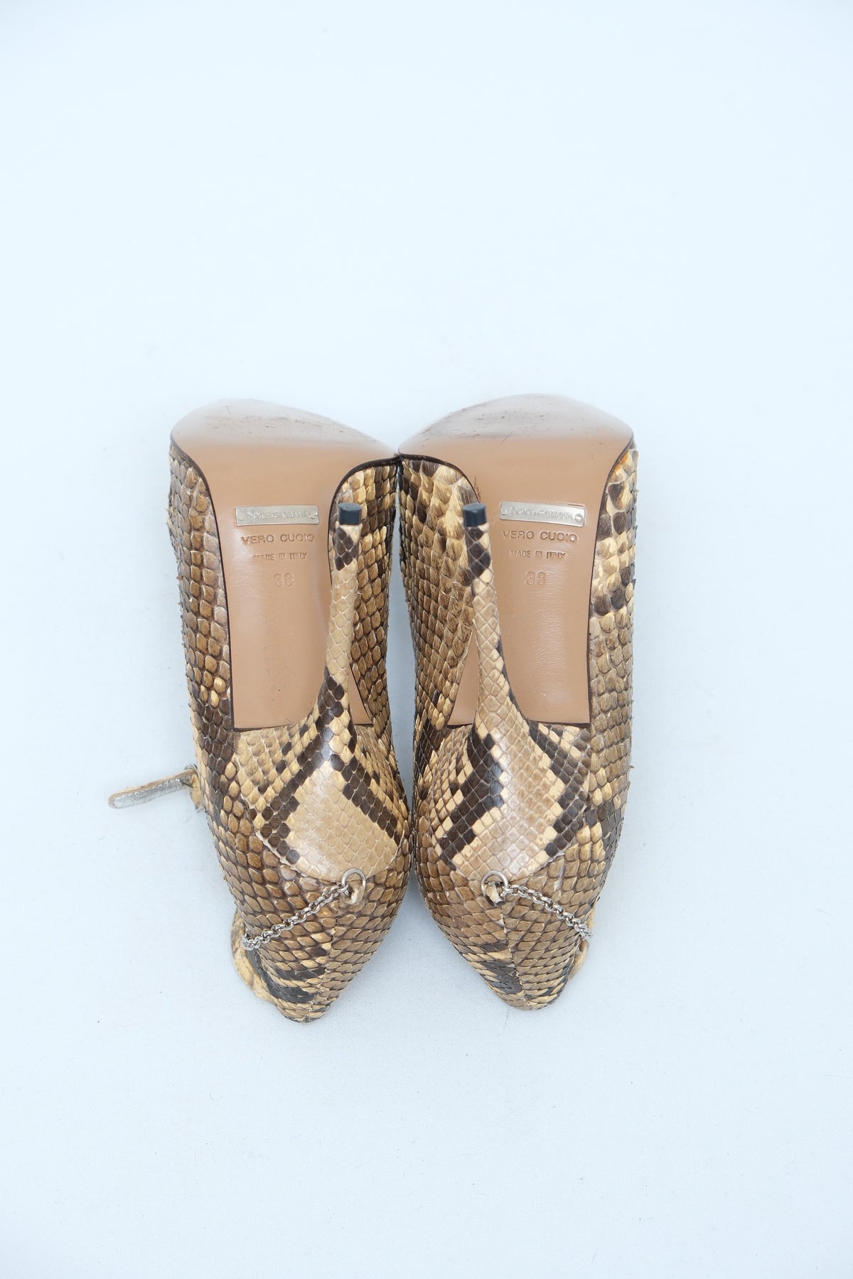 DOLCE & GABBANA FW 2003 PYTHON MARY-JANE PUMPS