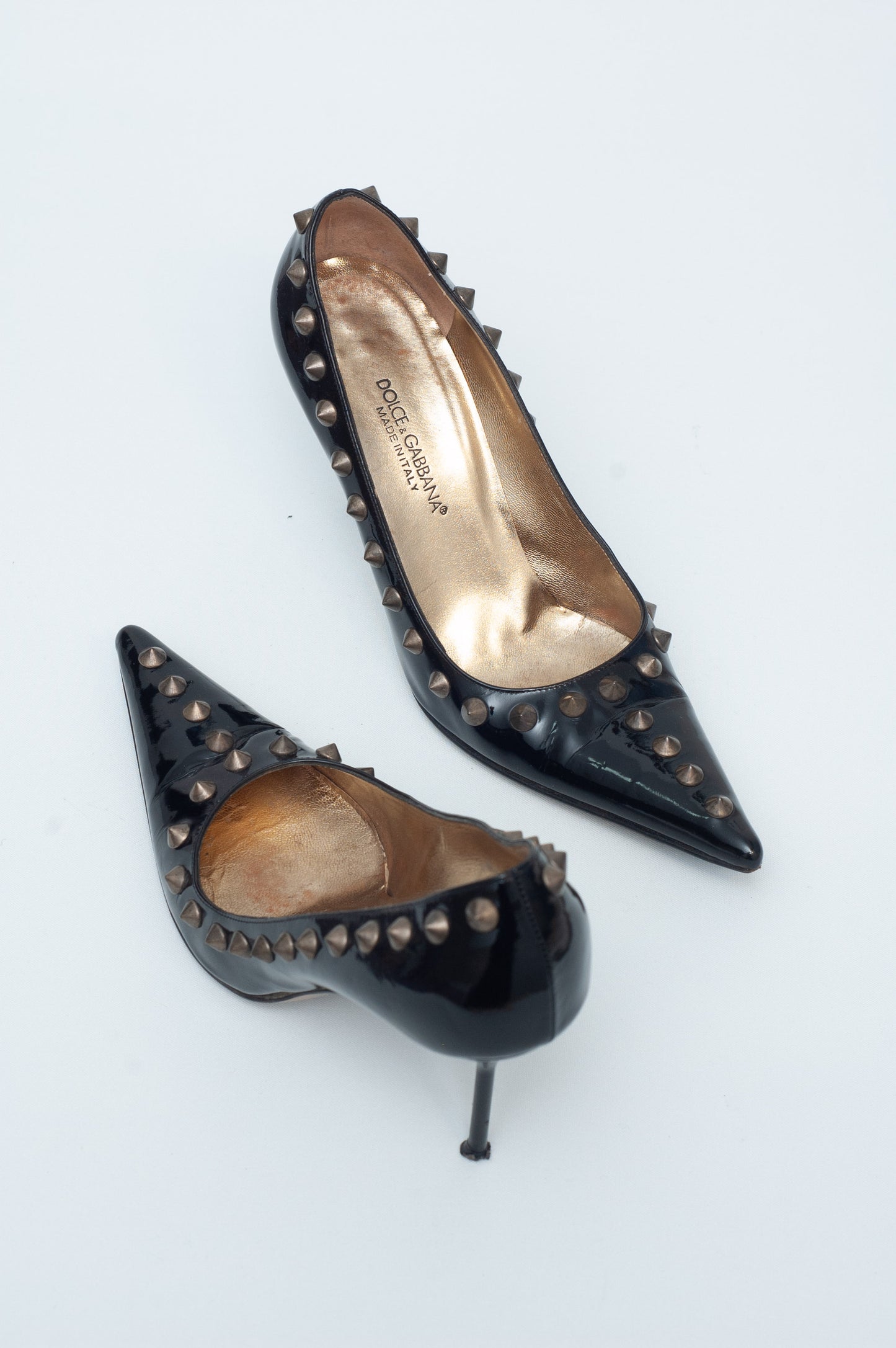 DOLCE & GABBANA SS 2003 STUDDED HEELS