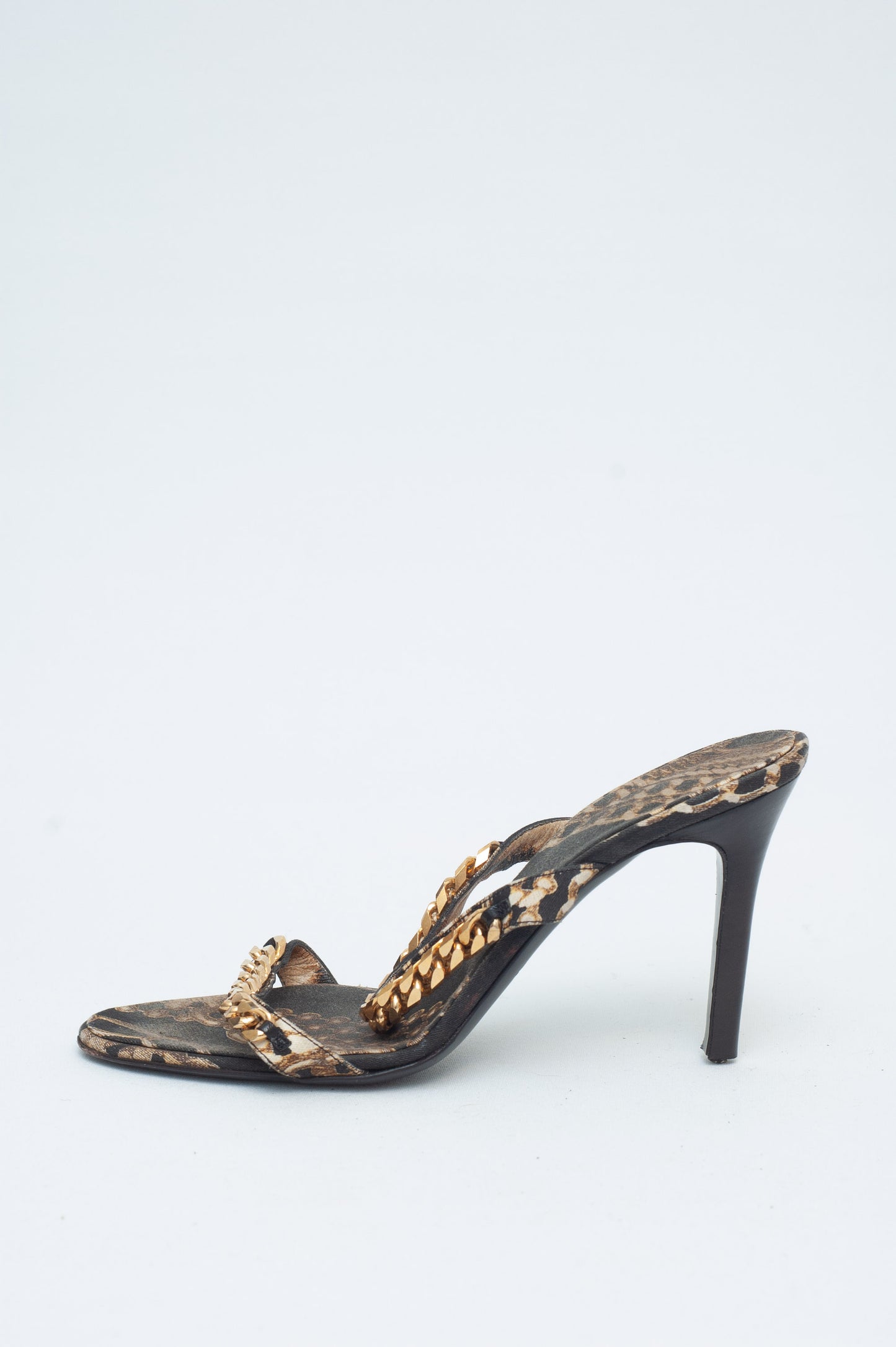 ROBERTO CAVALLI SS 2002 CHAINS MULES