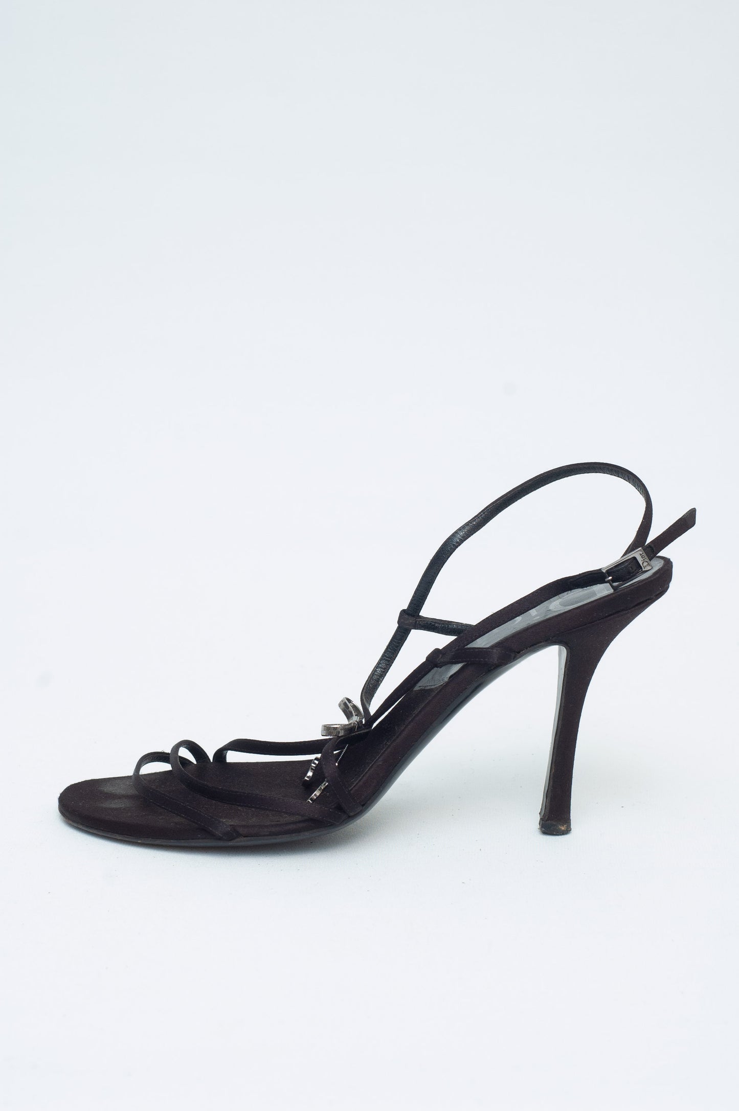 DIOR GALLIANO BOW BLACK HEELS