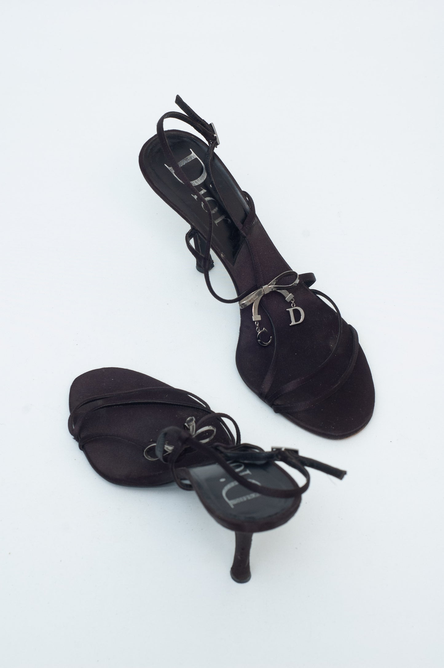 DIOR GALLIANO BOW BLACK HEELS