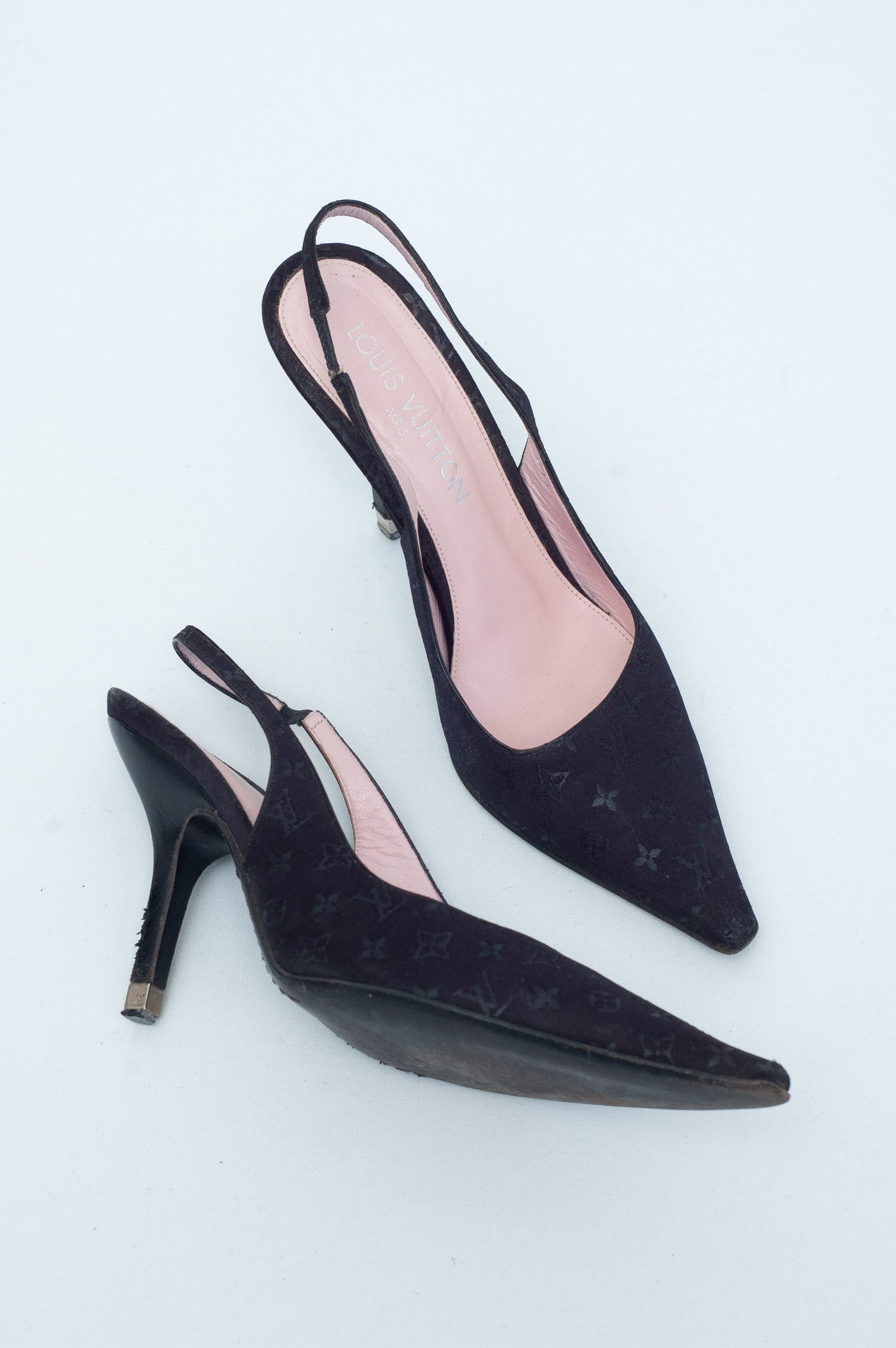 LOUIS VUITTON MONOGRAM SLINGBACKS