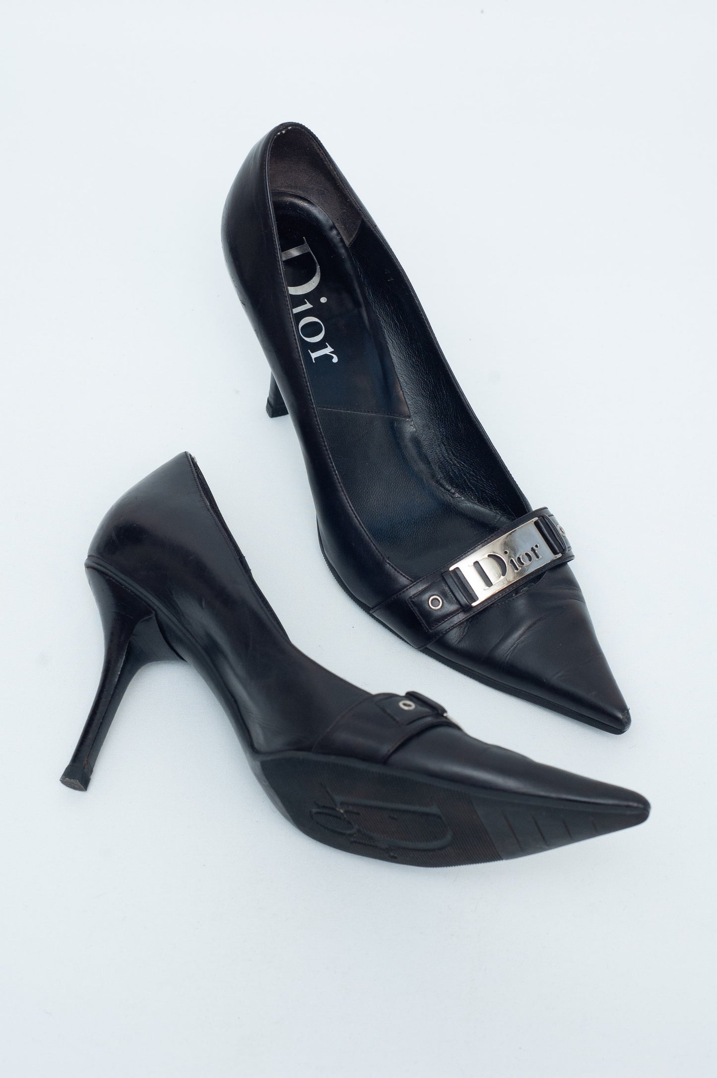 DIOR JOHN GALLIANO BLACK HEELS