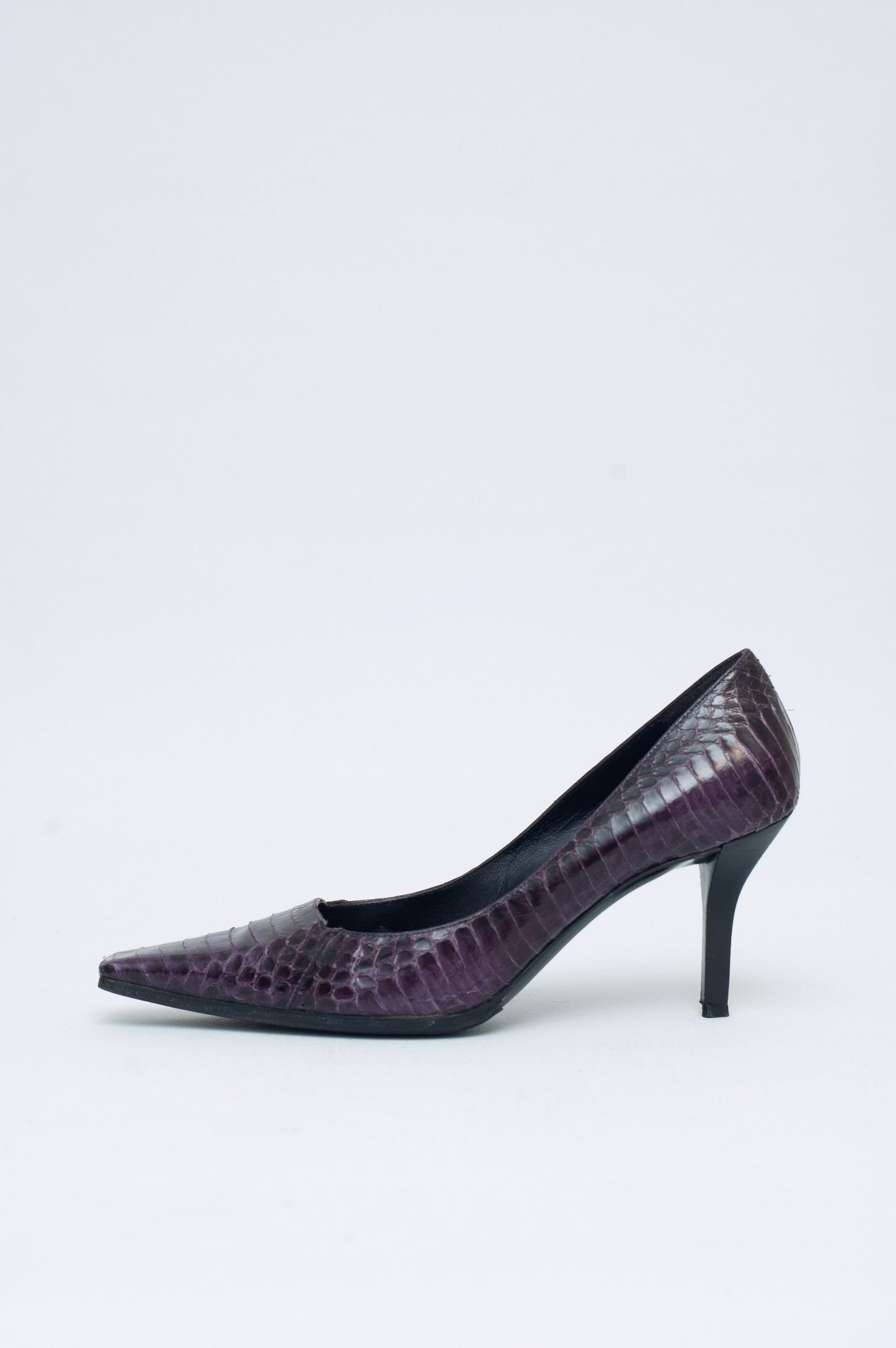 GUCCI FW 1998 PURPLE HEELS