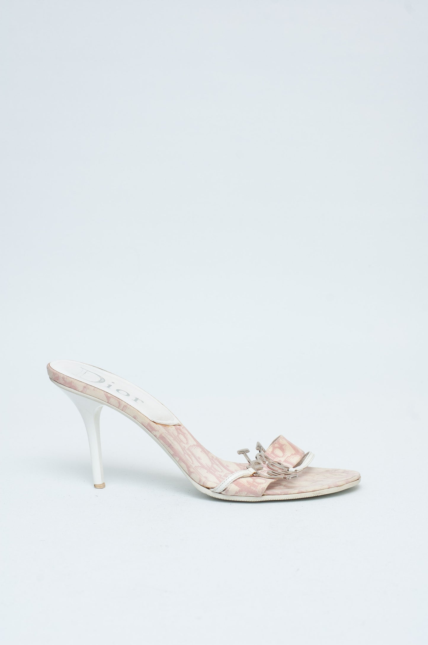 DIOR PINK MONOGRAM HEELS