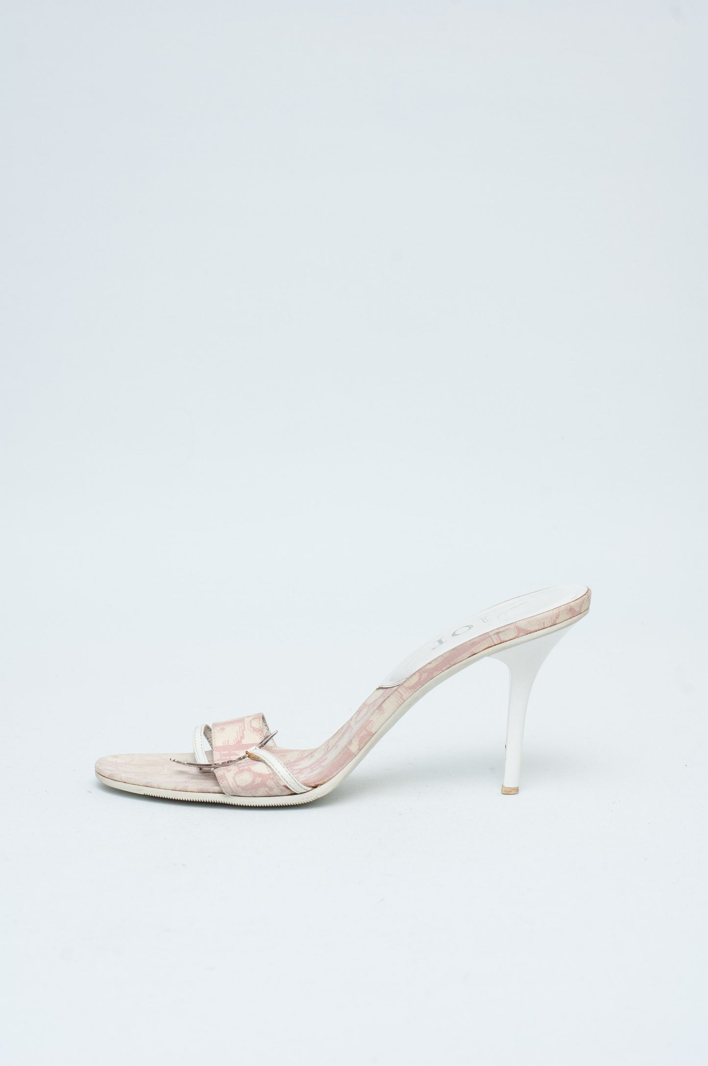 DIOR PINK MONOGRAM HEELS