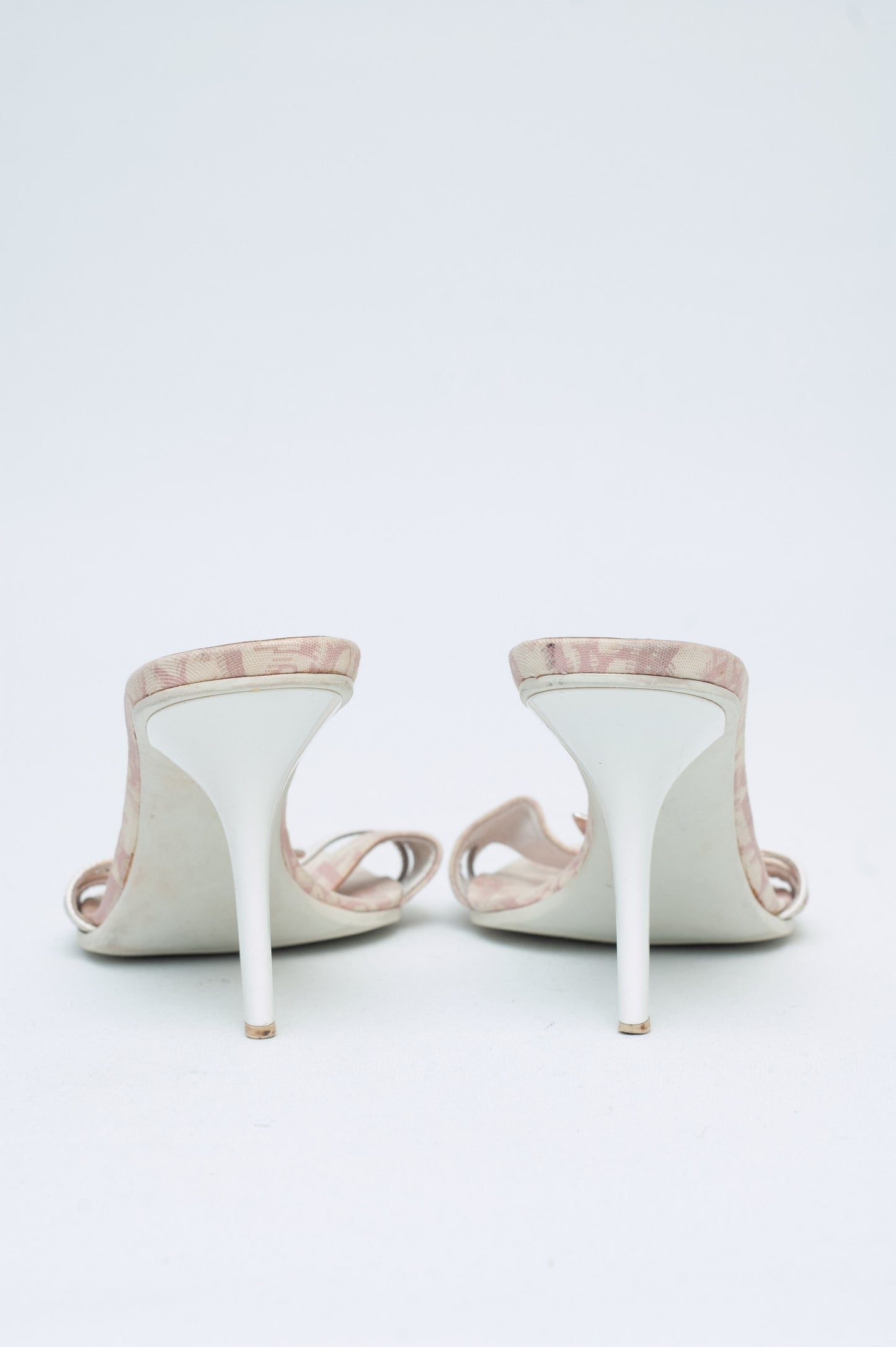 DIOR PINK MONOGRAM HEELS