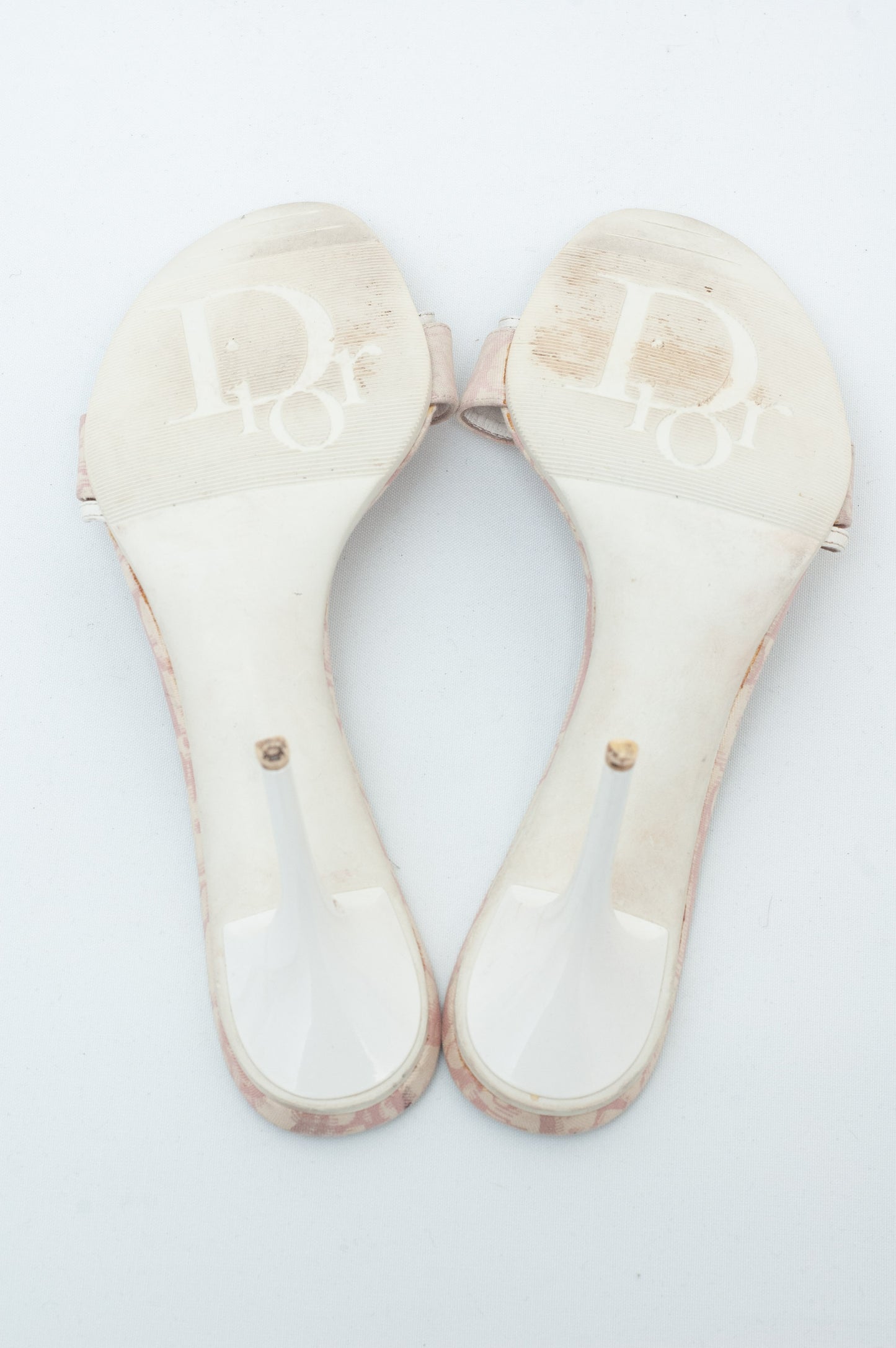 DIOR PINK MONOGRAM HEELS