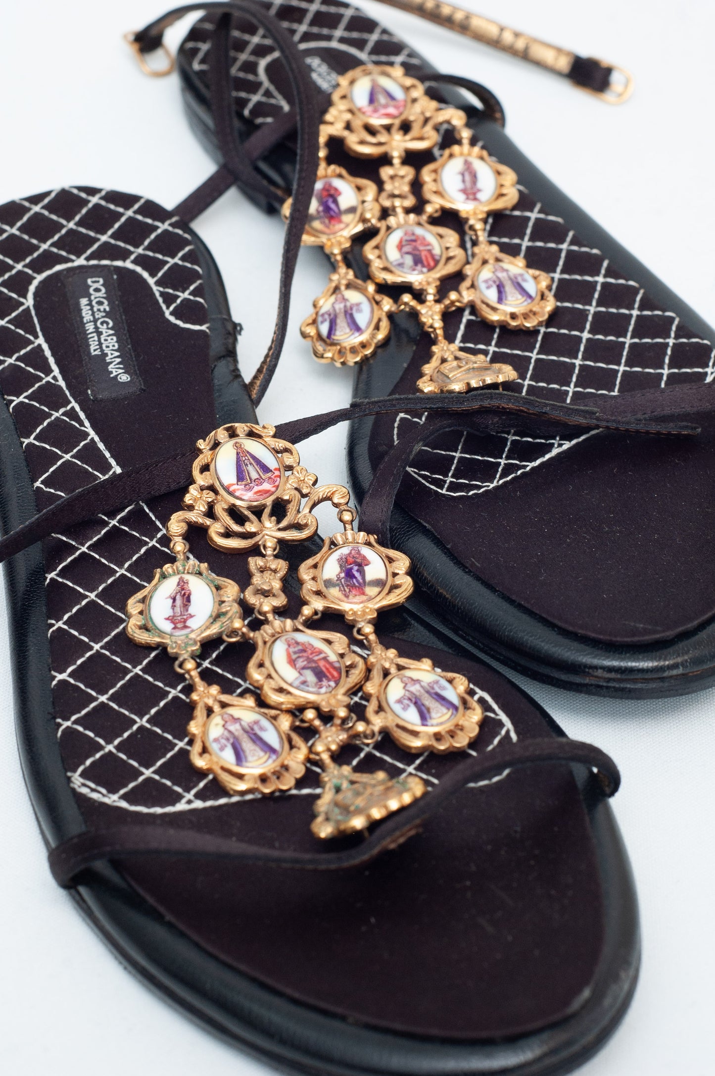 DOLCE & GABBANA HOLY MARY 1998 SANDALS