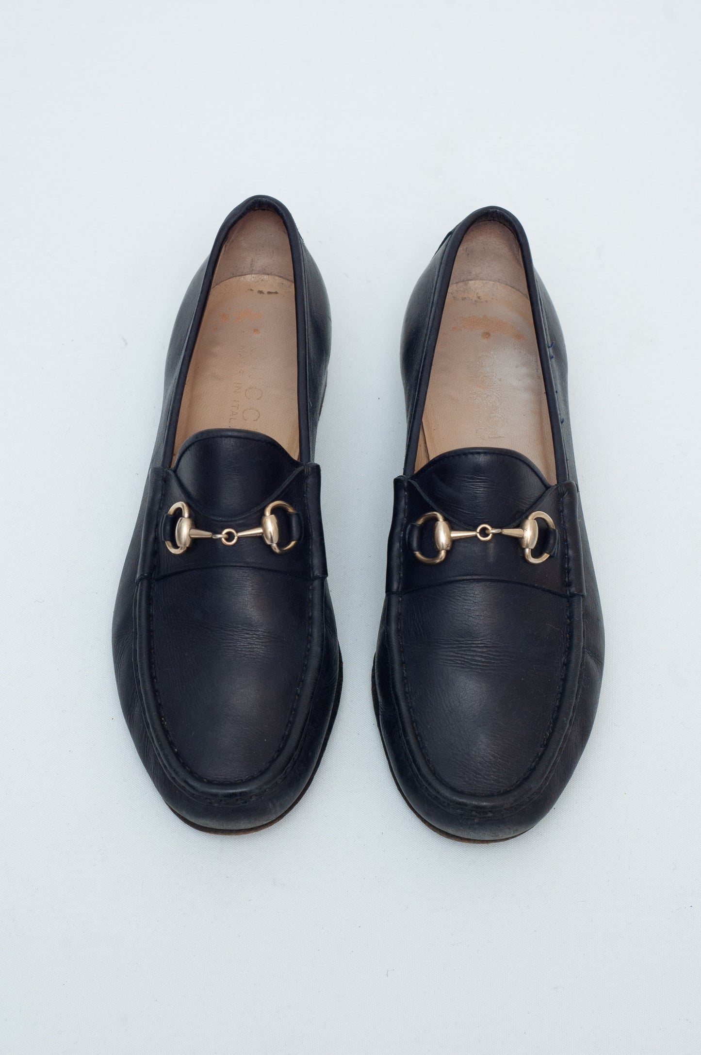 GUCCI NAVY LOAFERS