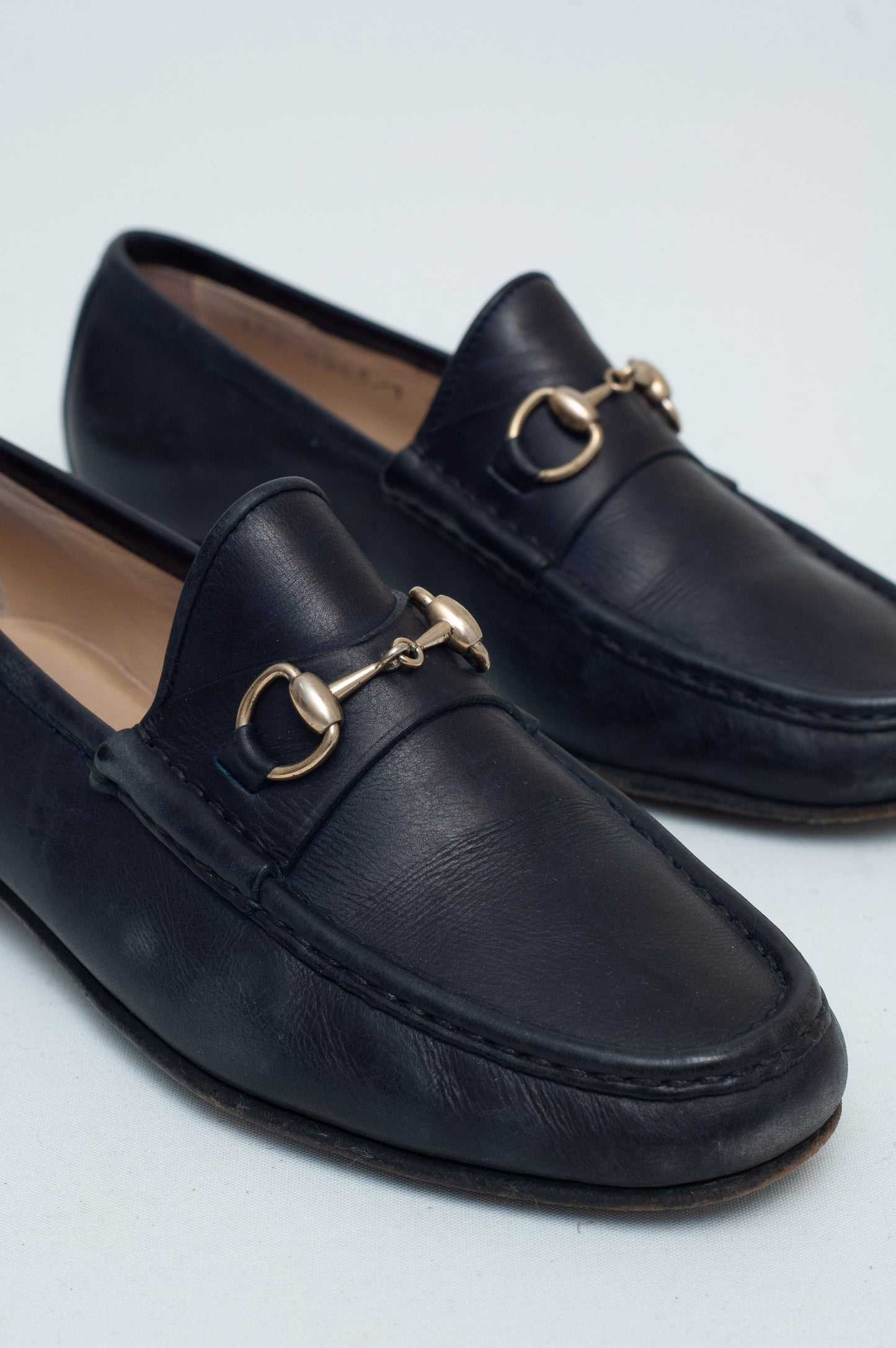 GUCCI NAVY LOAFERS
