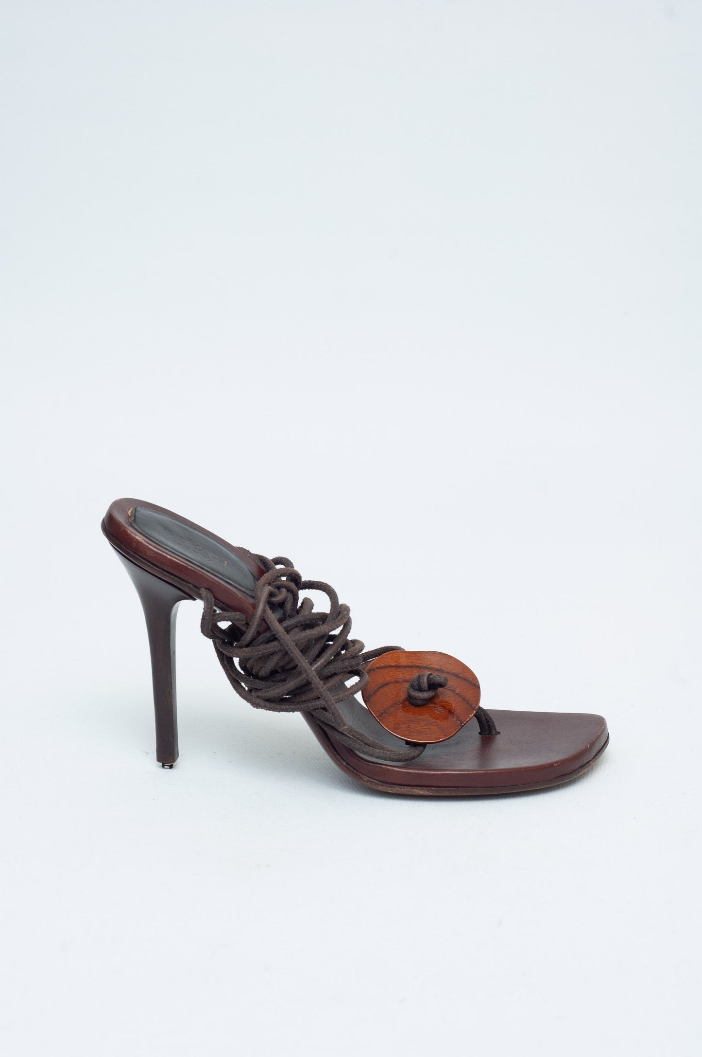 GUCCI SS 2002 WOODEN HEELS