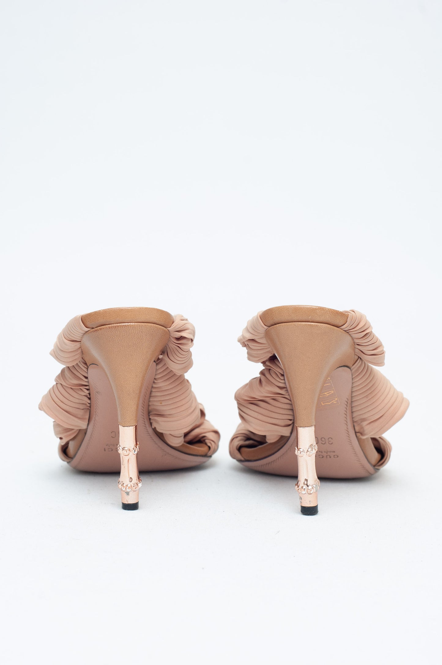 GUCCI SS 2004 SILK HEELS