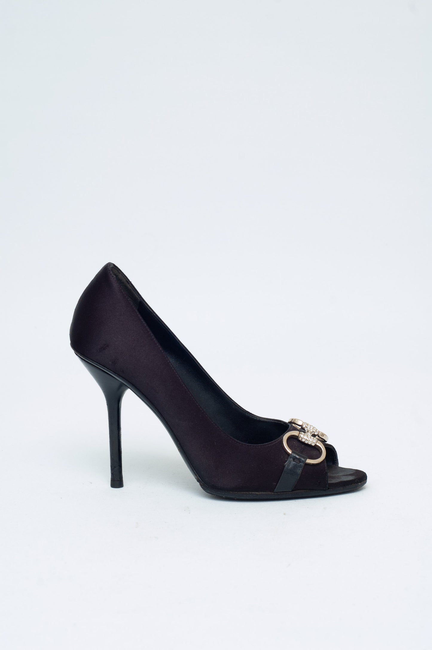 GUCCI CRYSTAL HORSEBIT HEELS