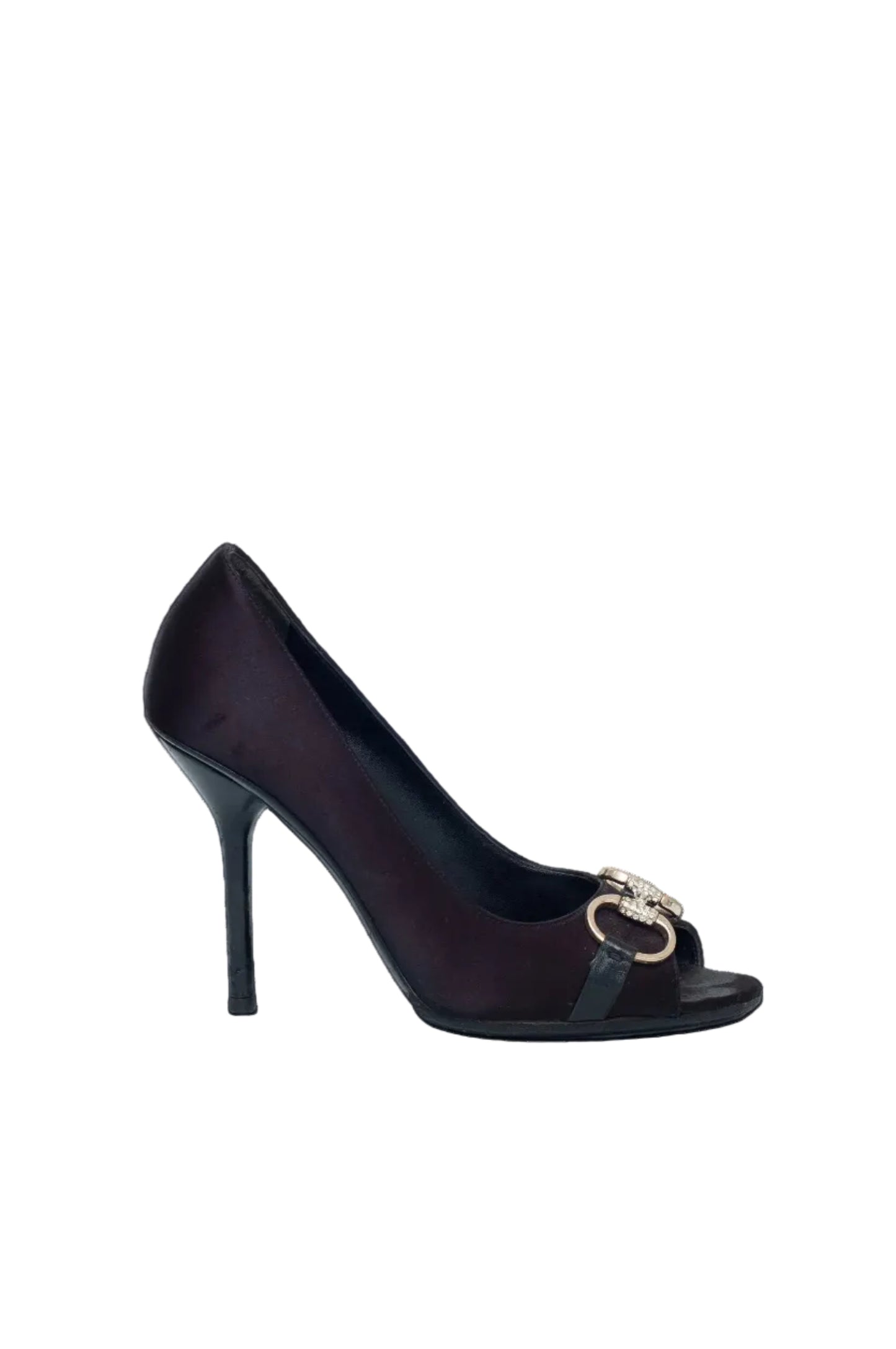 GUCCI CRYSTAL HORSEBIT HEELS