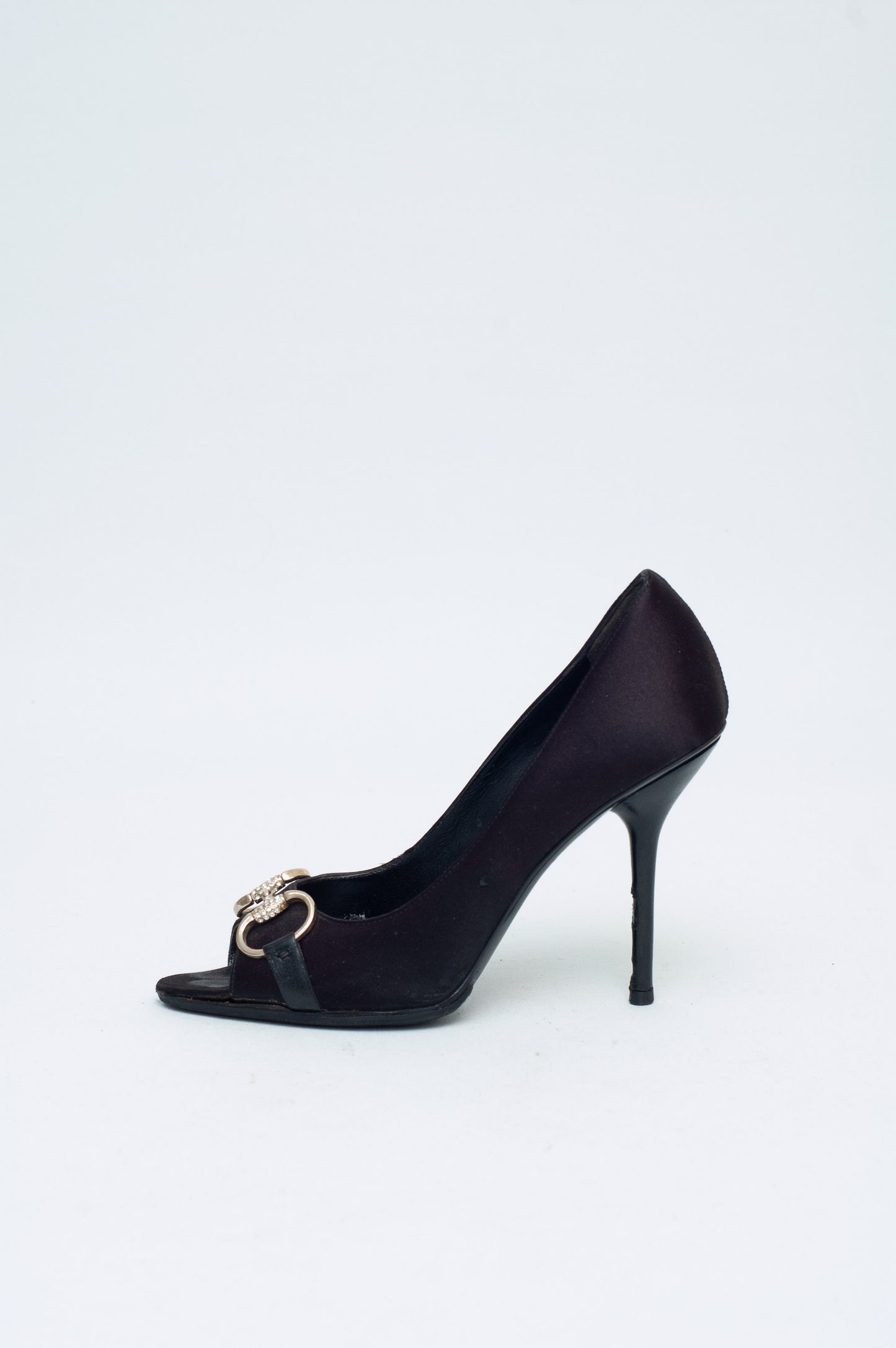 GUCCI CRYSTAL HORSEBIT HEELS