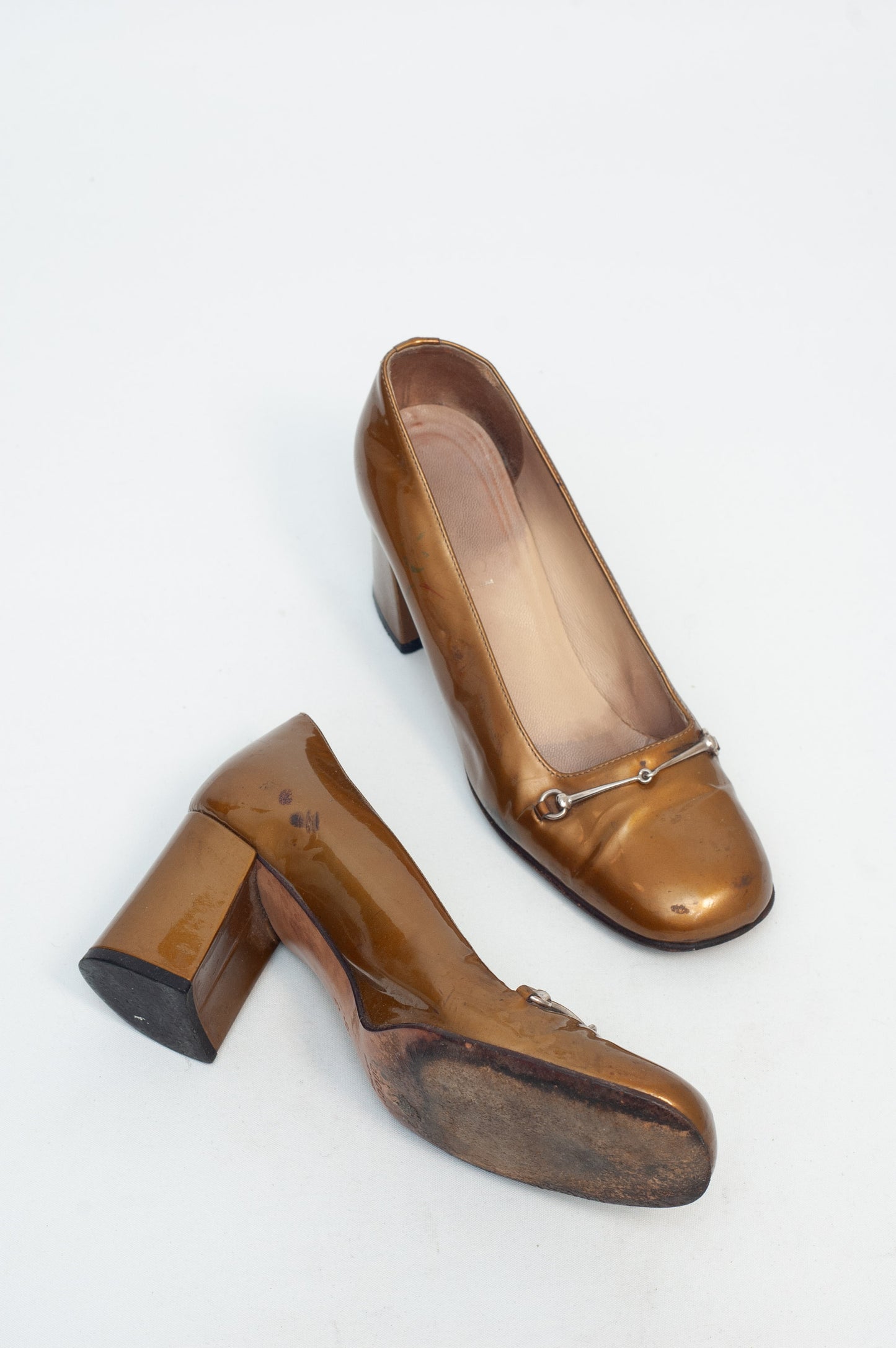 GUCCI FW 1995 HORSEBIT HEELS