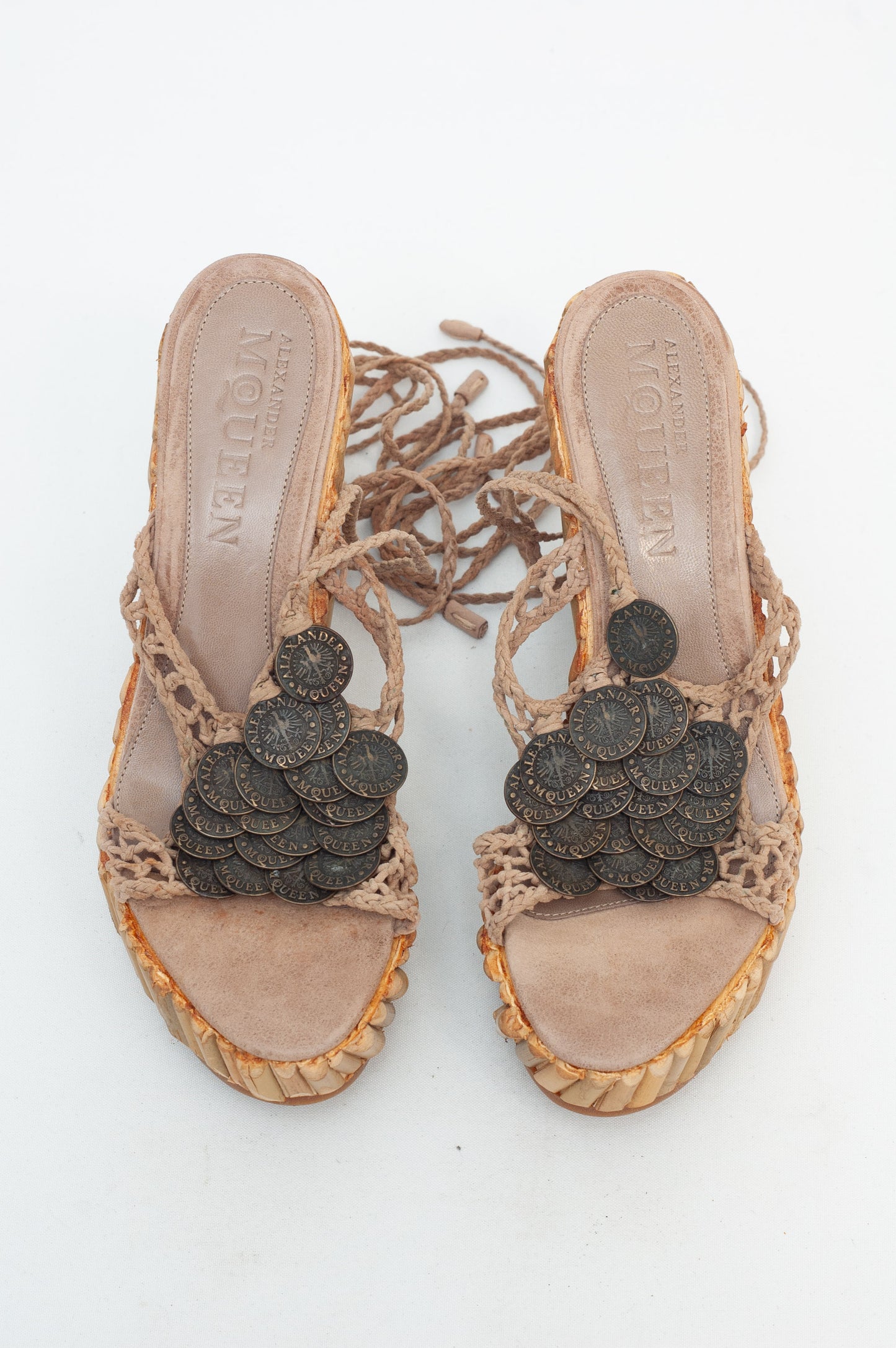 ALEXANDER MCQUEEN BAMBOO WEDGES