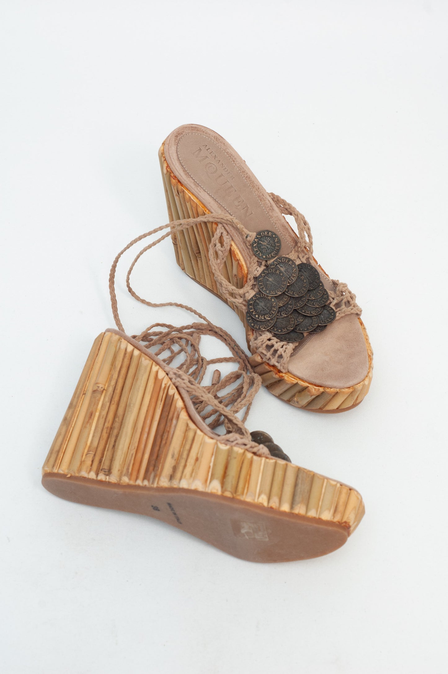 ALEXANDER MCQUEEN BAMBOO WEDGES