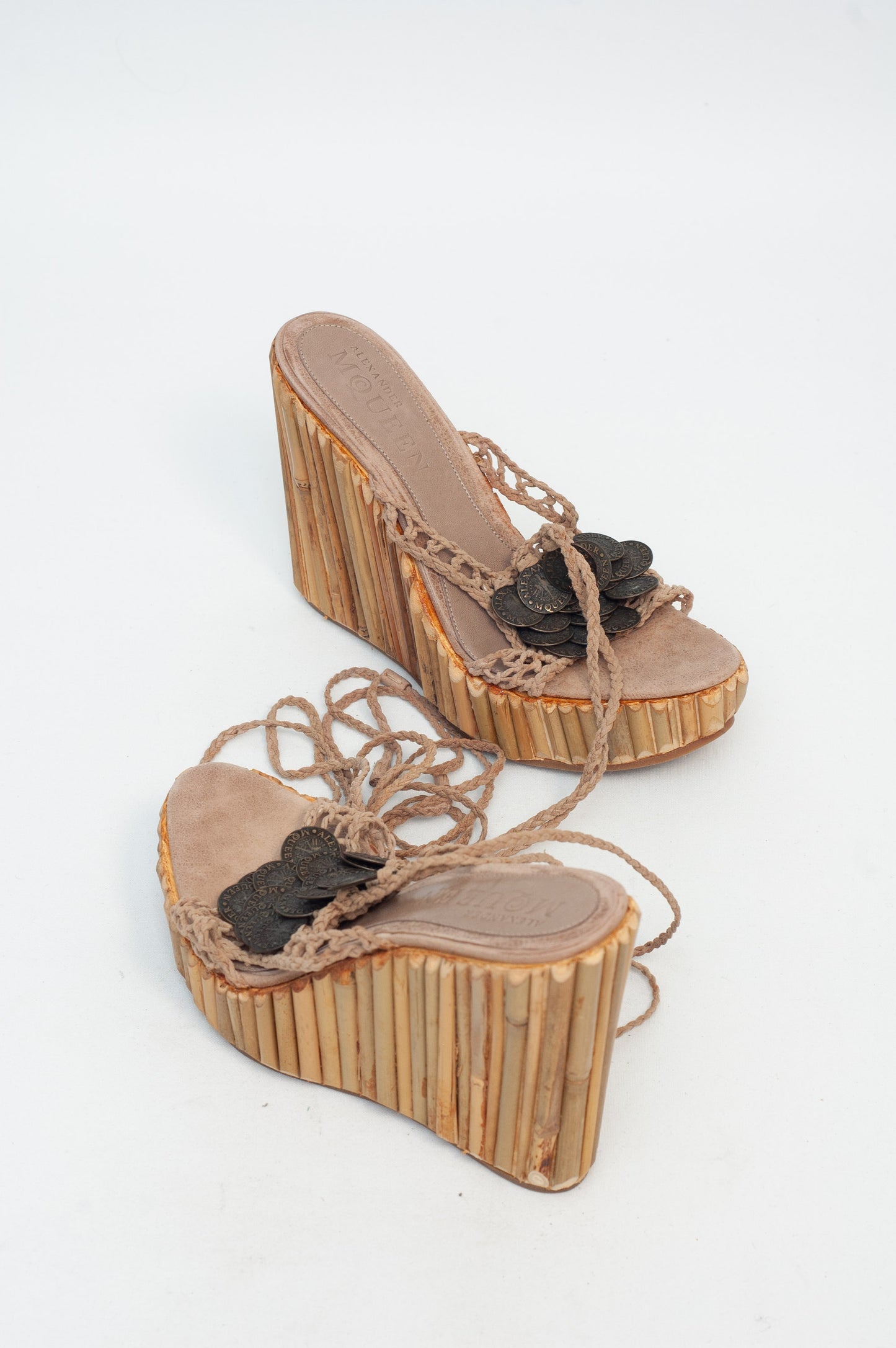 ALEXANDER MCQUEEN BAMBOO WEDGES