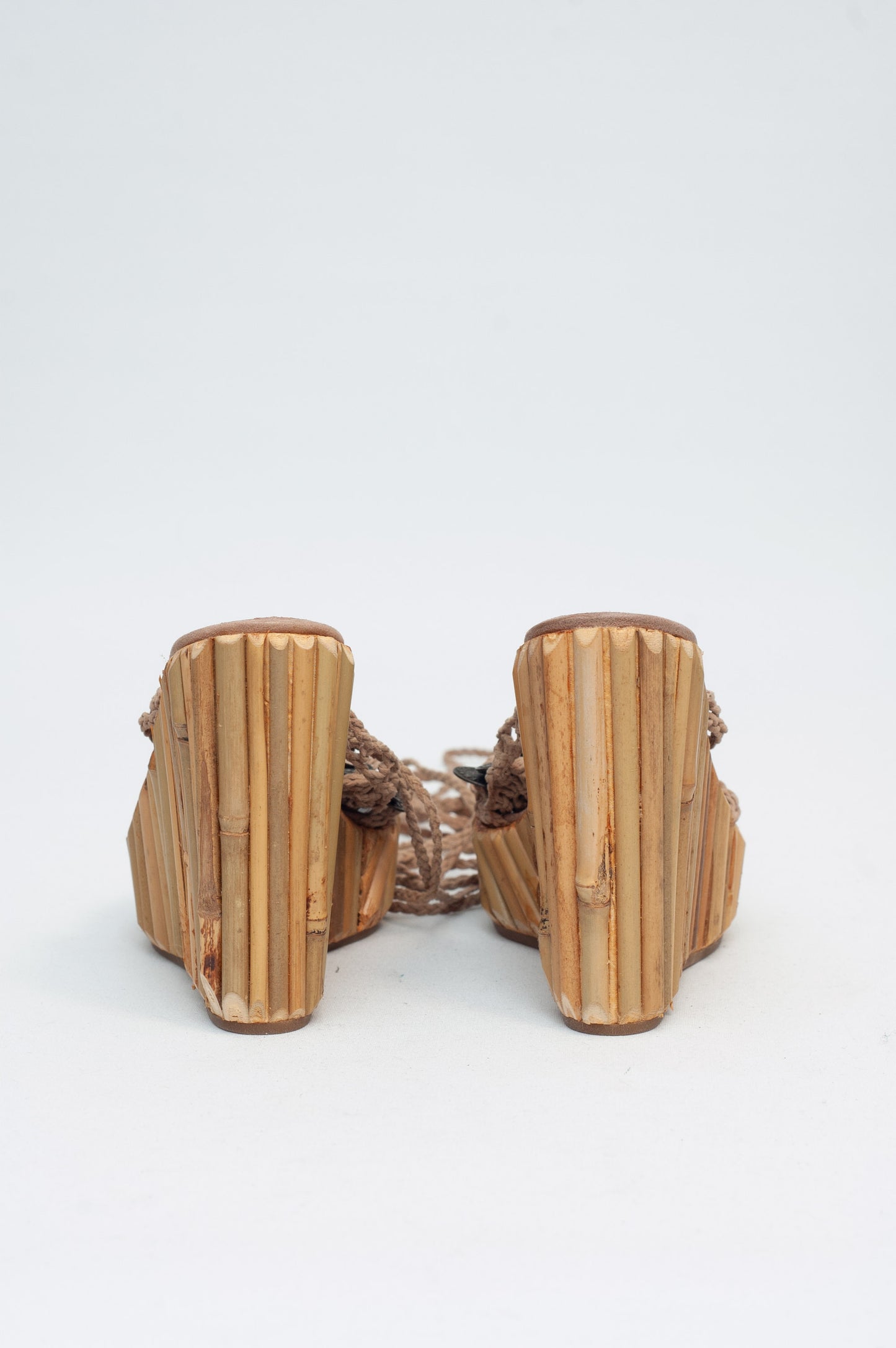 ALEXANDER MCQUEEN BAMBOO WEDGES