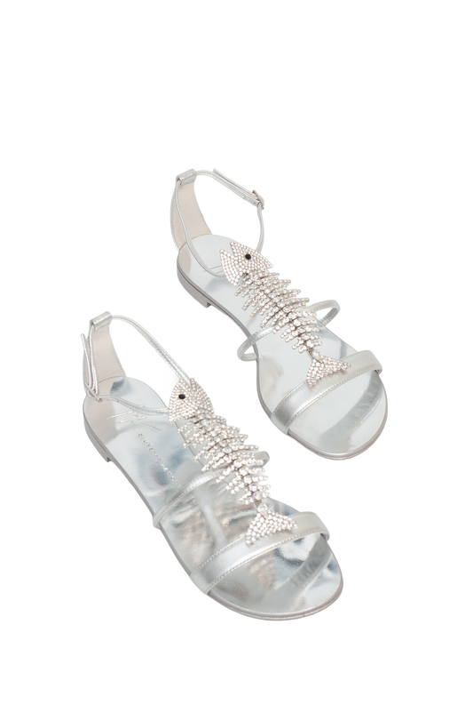 ZANOTTI FISHBONE SANDALS