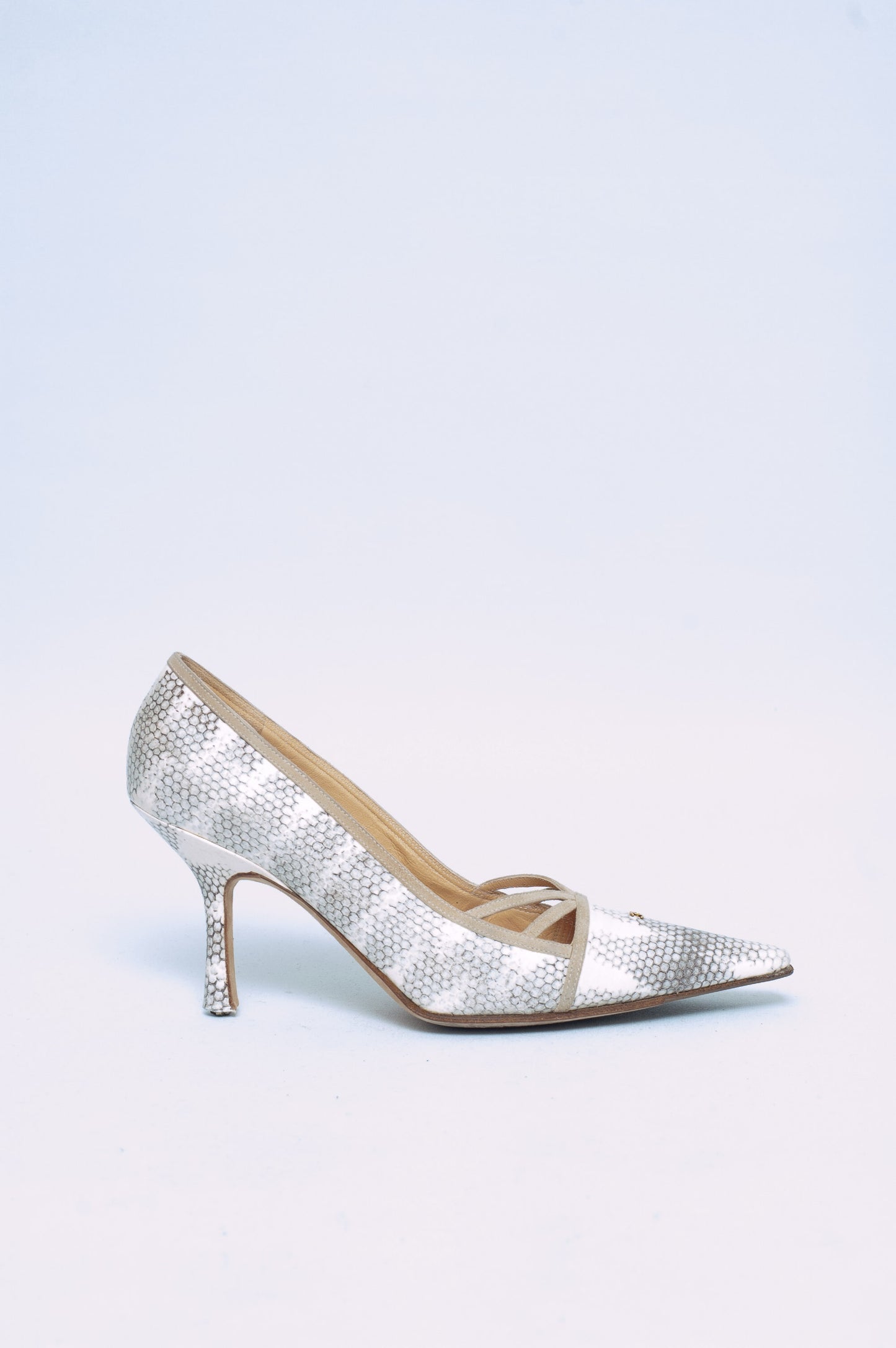 CHANEL LIZARD HEELS