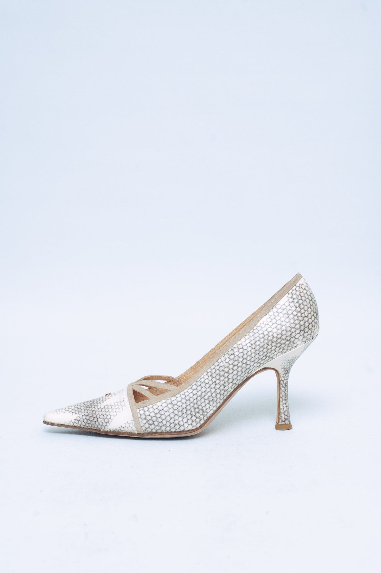 CHANEL LIZARD HEELS