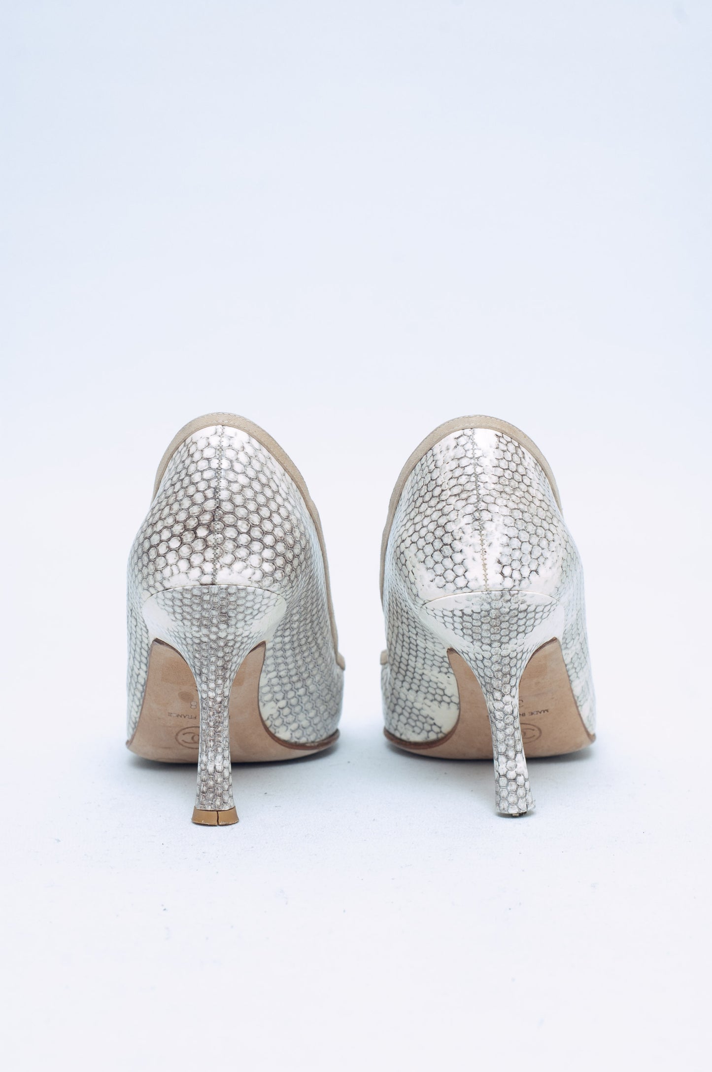 CHANEL LIZARD HEELS
