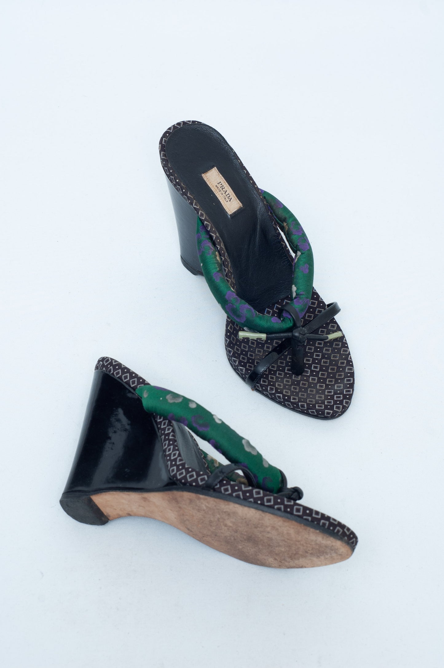 PRADA SS 2003 KIMONO WEDGES