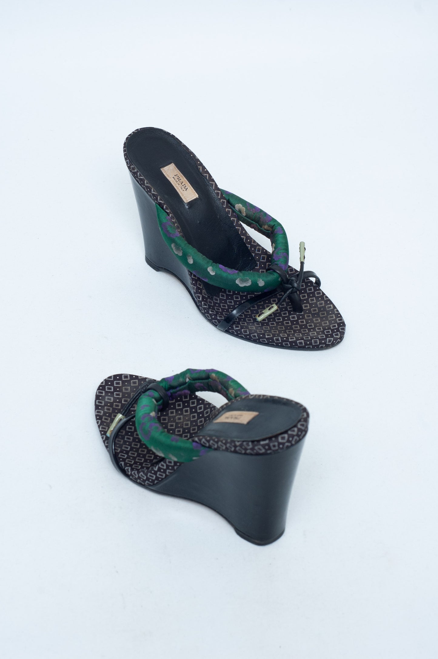 PRADA SS 2003 KIMONO WEDGES