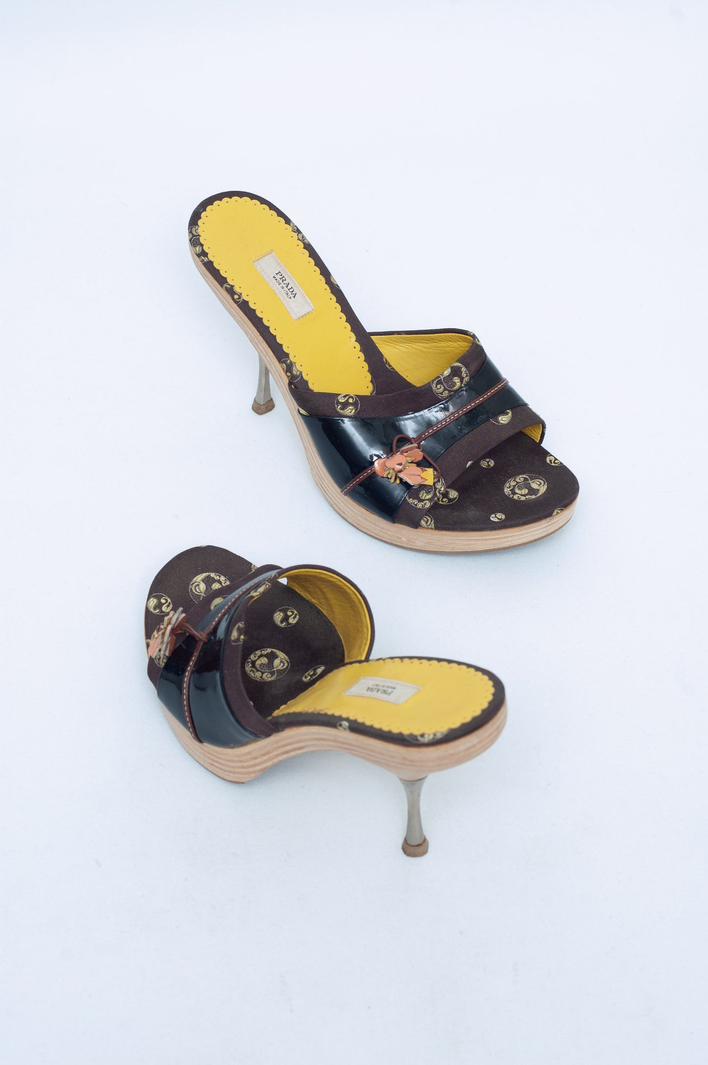 PRADA SS 2003 KIMONO HEELS