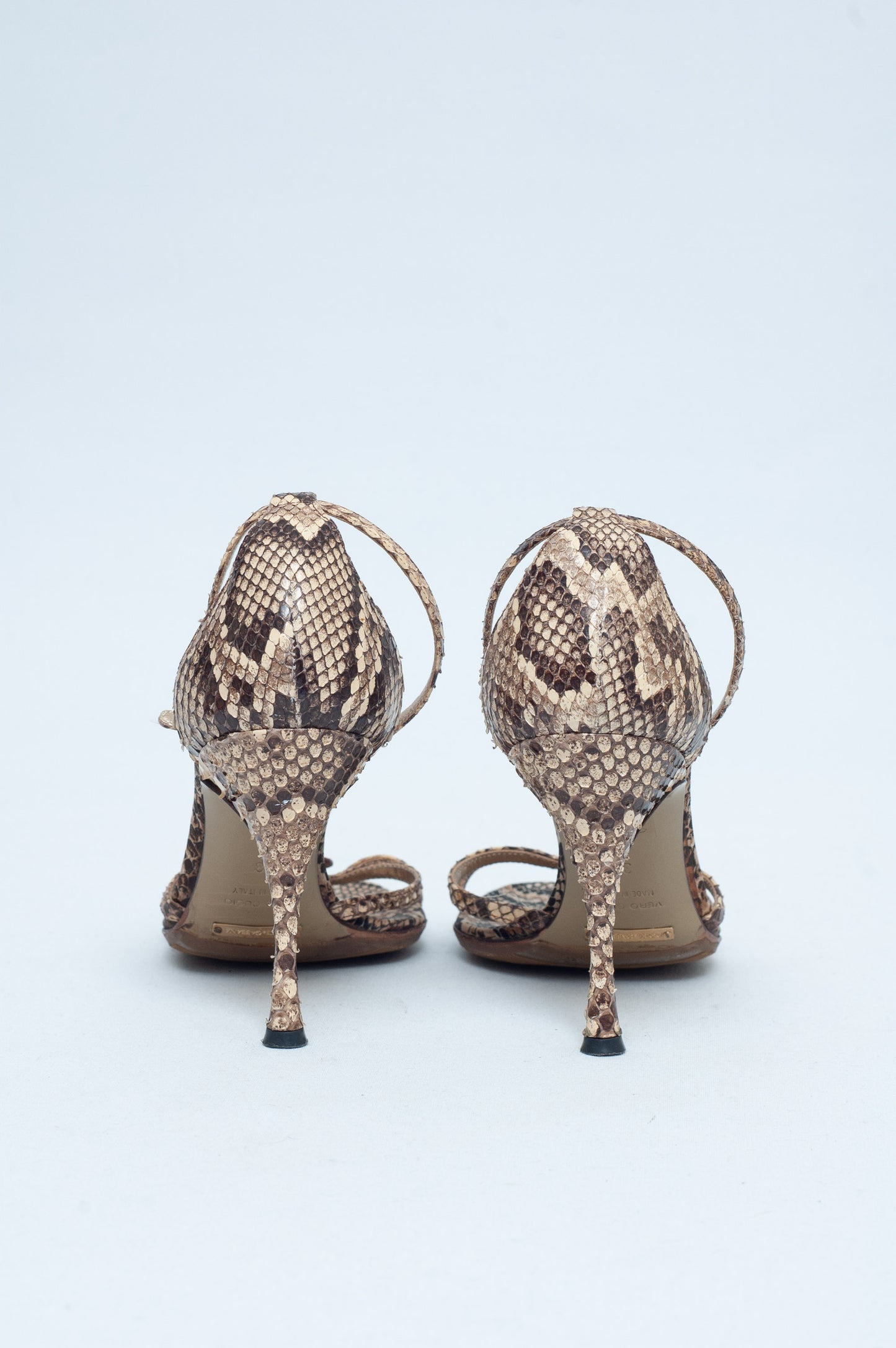 DOLCE & GABBANA SS 2005 SNAKESKIN HEART HEELS