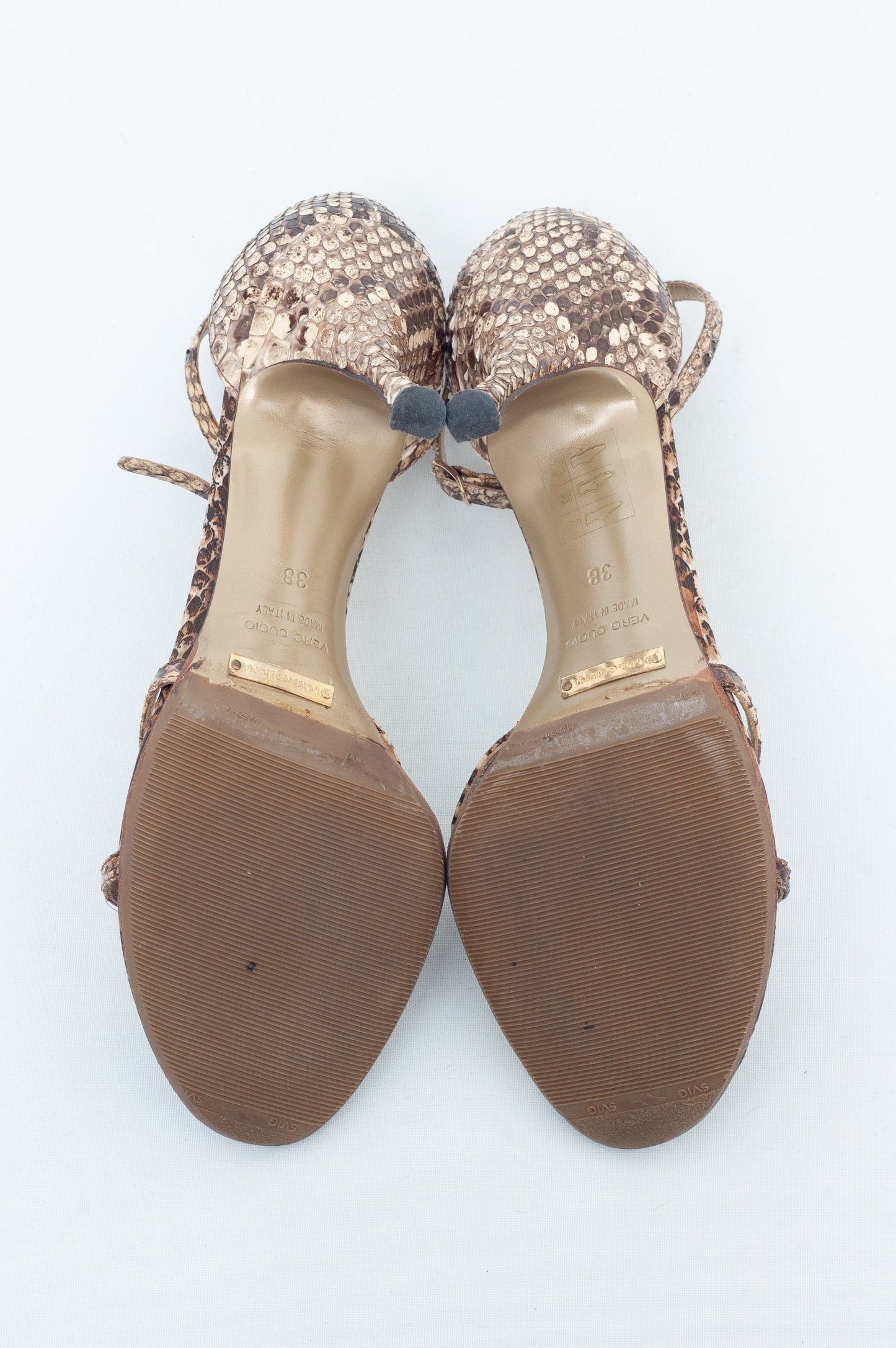 DOLCE & GABBANA SS 2005 SNAKESKIN HEART HEELS