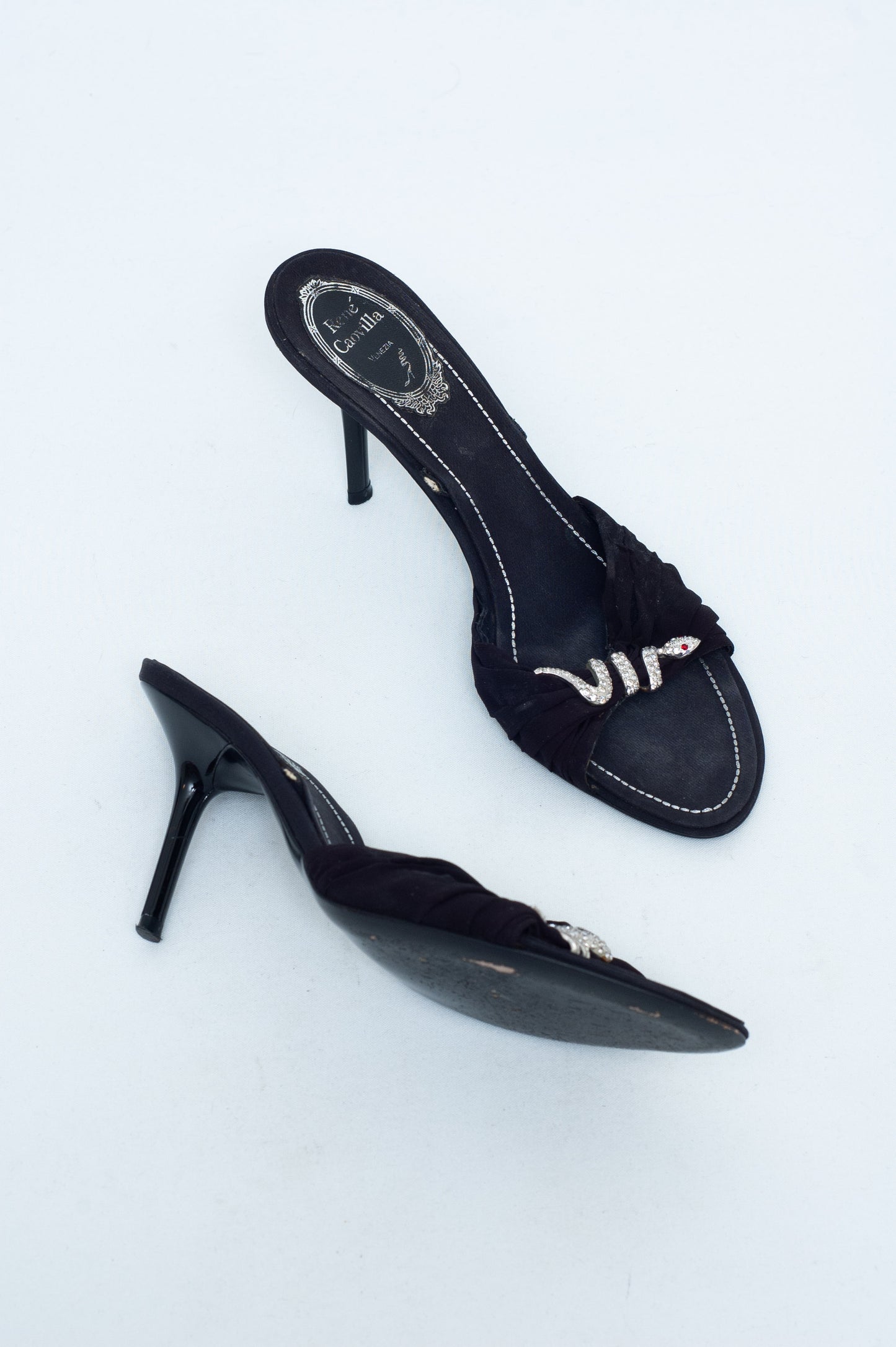 RENE CAOVILLA SERPENT HEELS