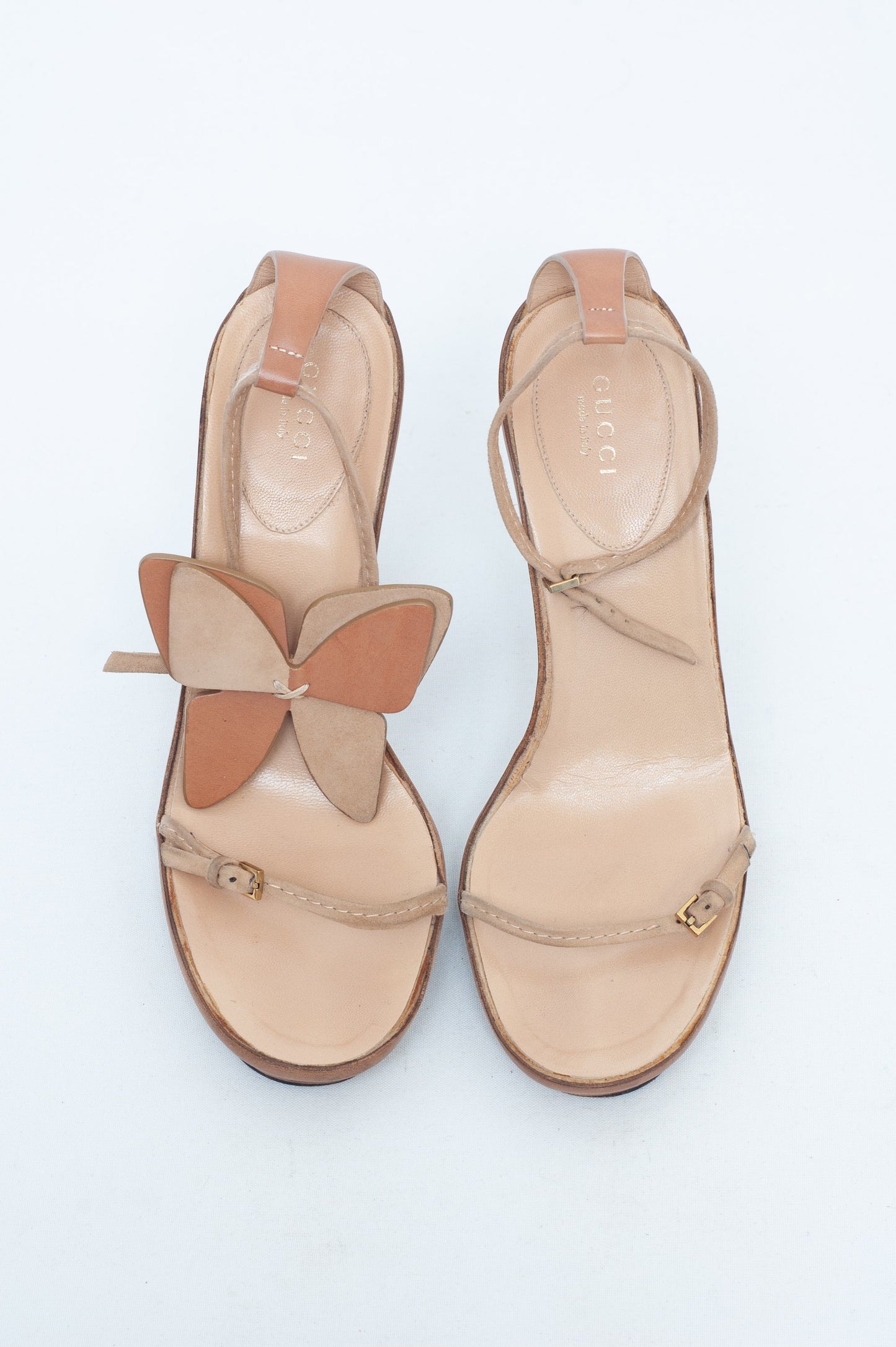 GUCCI SS 2002 BUTTERFLY HEELS