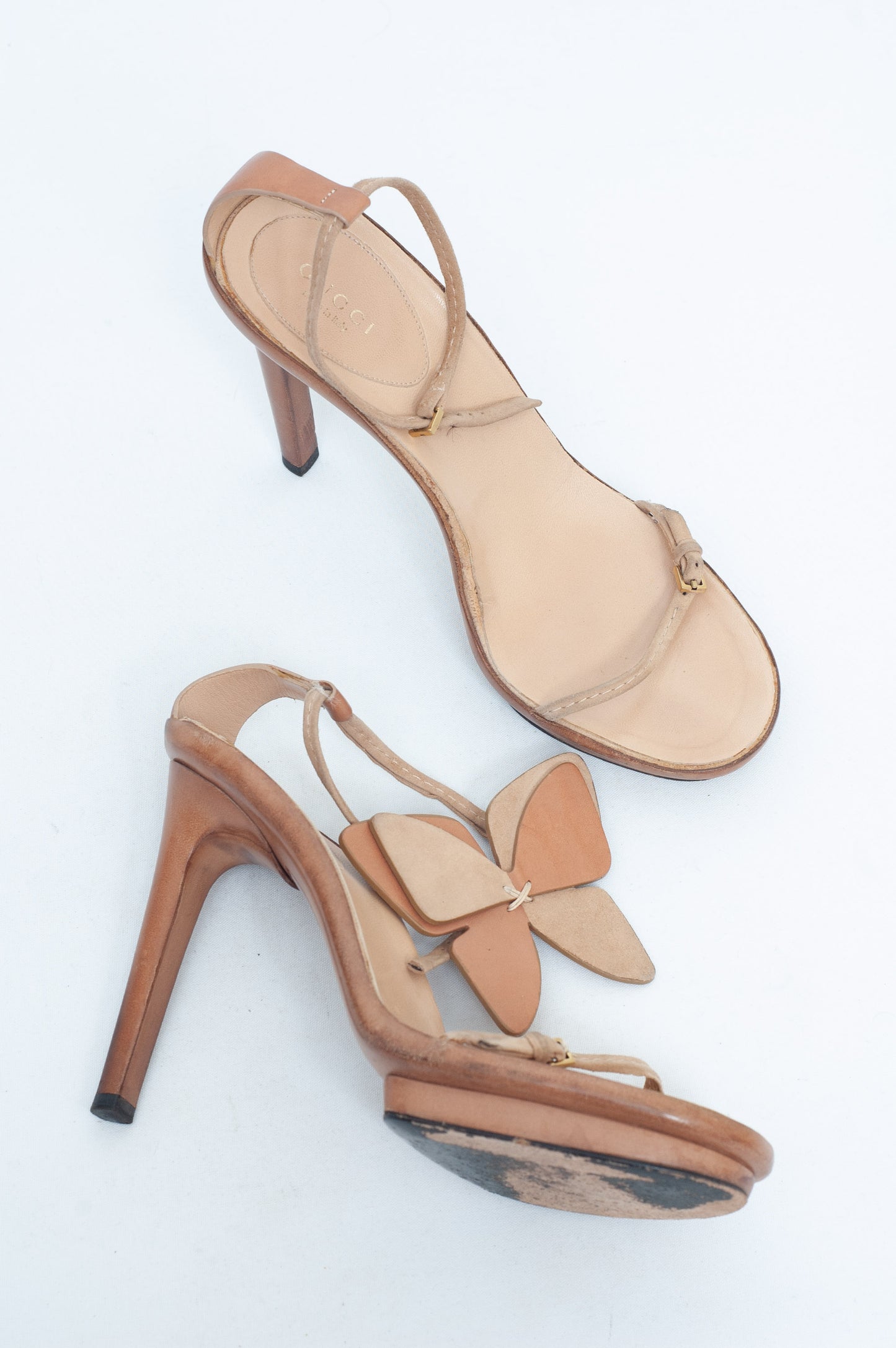 GUCCI SS 2002 BUTTERFLY HEELS