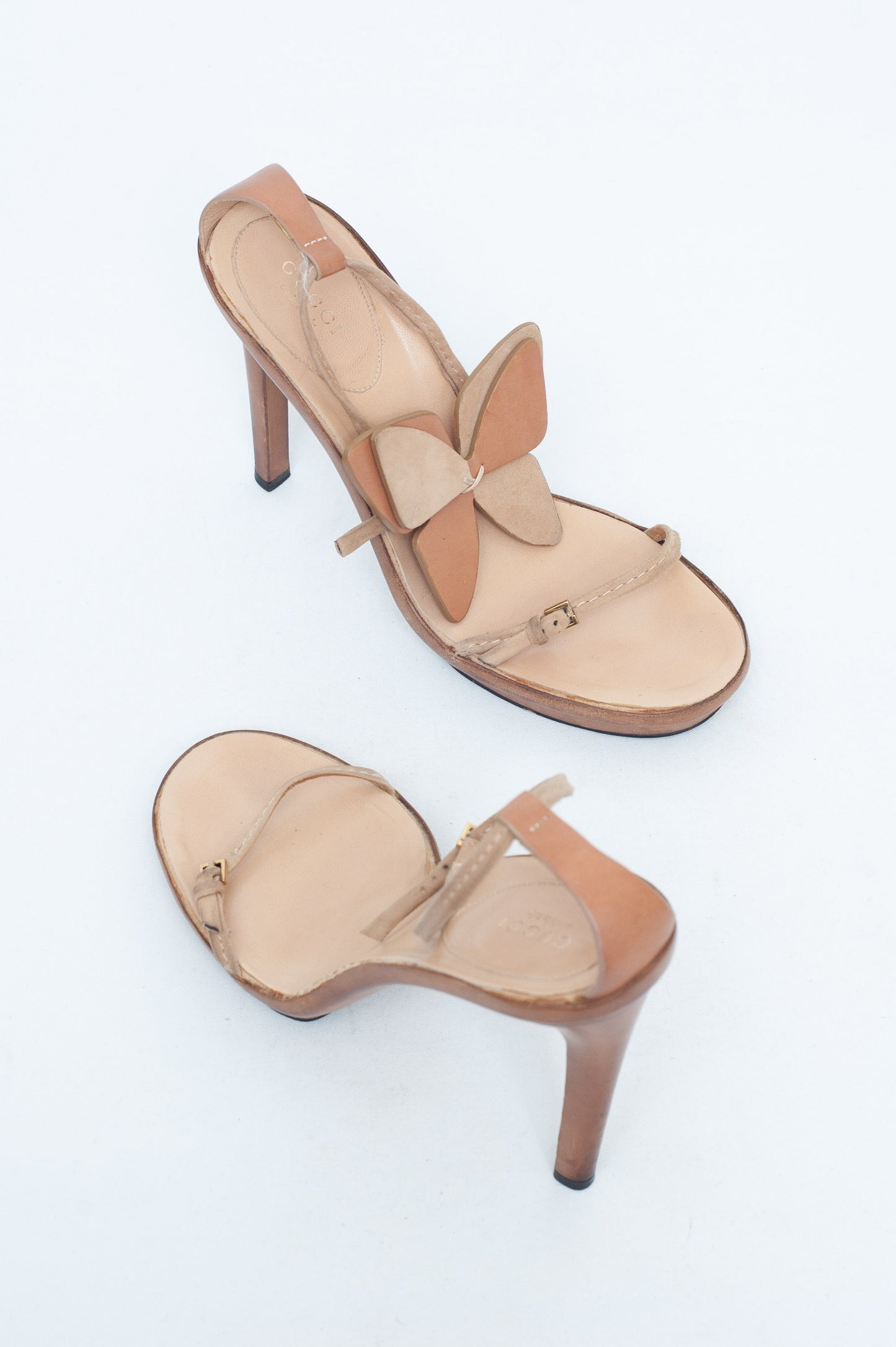 GUCCI SS 2002 BUTTERFLY HEELS