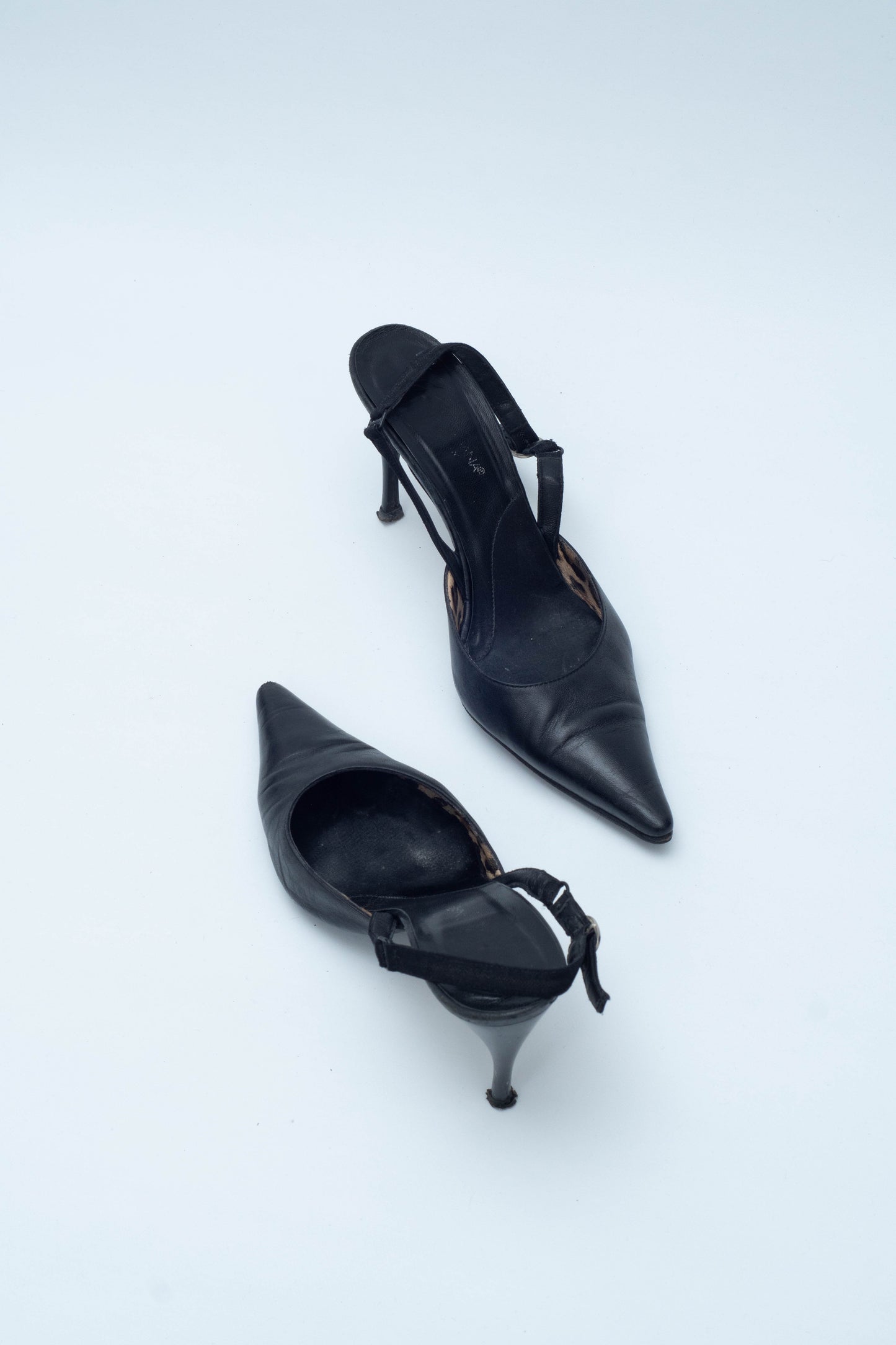 DOLCE & GABBANA BLACK SLINGBACKS