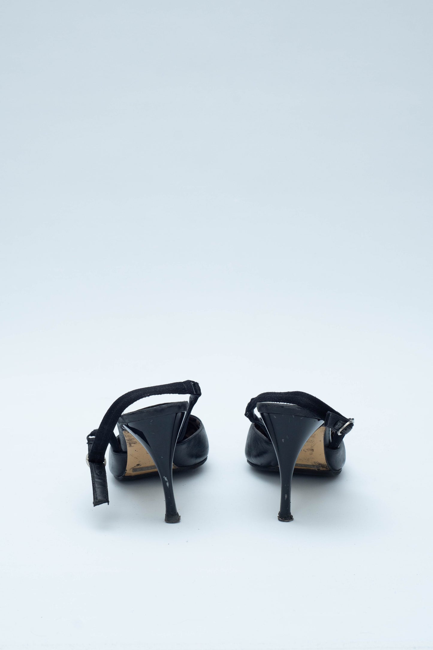 DOLCE & GABBANA BLACK SLINGBACKS