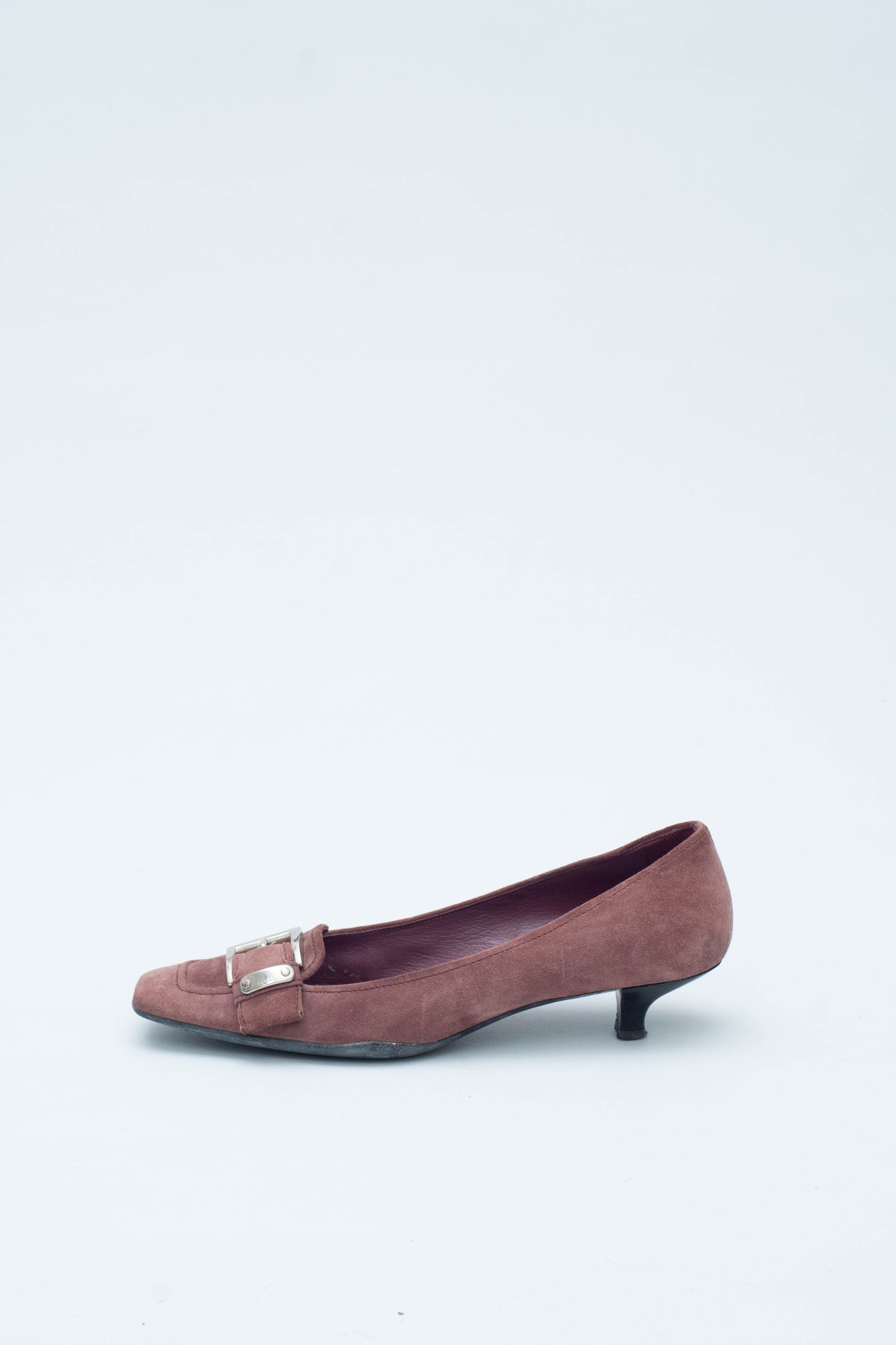 PRADA SQUARED KITTEN HEELS
