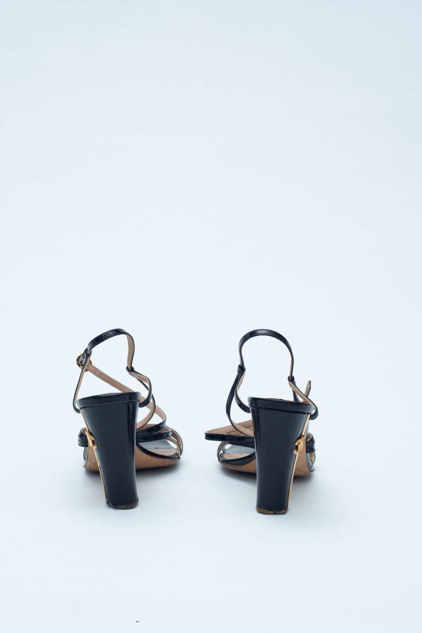 CHANEL GOLDEN HEELS SANDALS