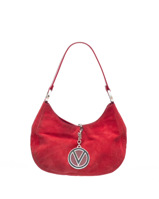 VALENTINO RED SUEDE BAG