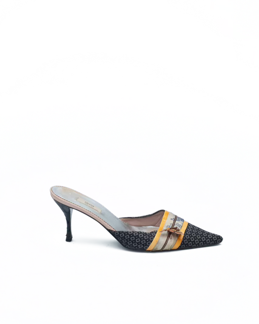 PRADA SS 2003 KIMONO MULES