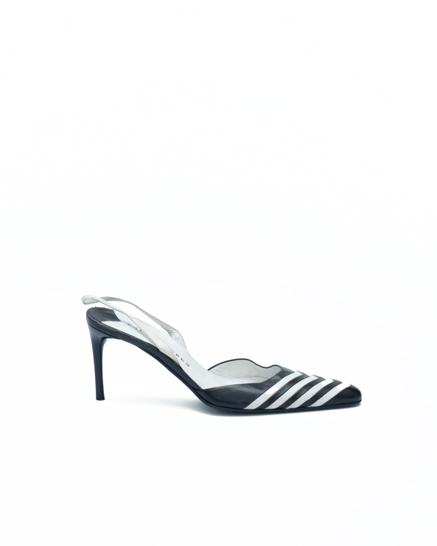 RALPH LAUREN FISHBONE SLINGBACKS