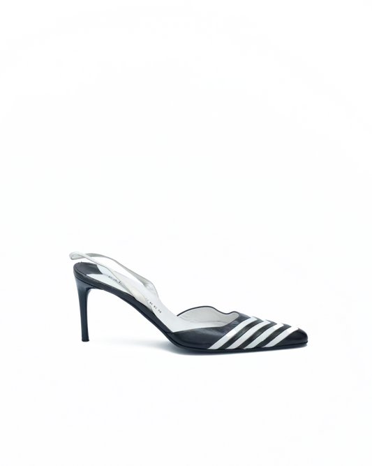 RALPH LAUREN FISHBONE SLINGBACKS