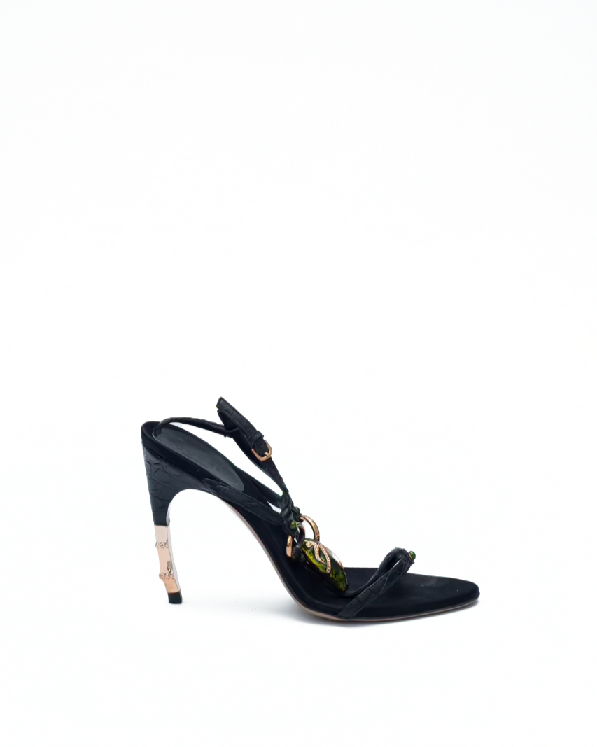 GUCCI SS 2004 SNAKE HEELS