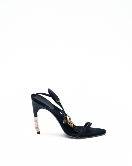 GUCCI SS 2004 SNAKE HEELS