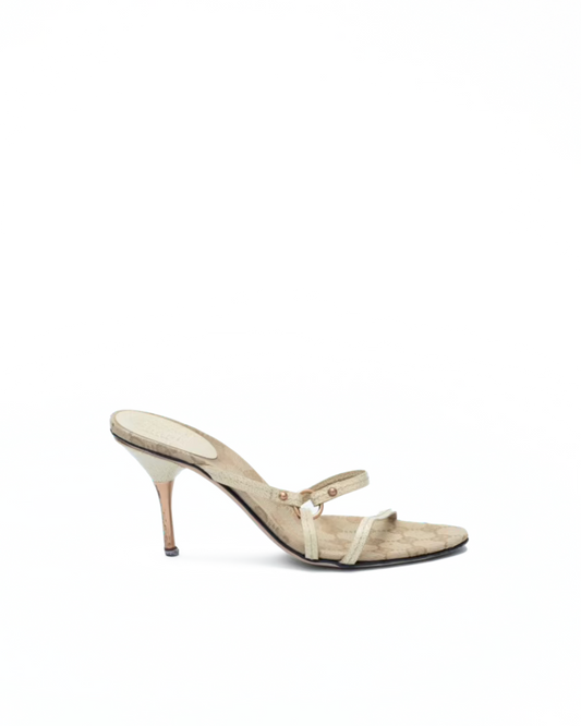 GUCCI MONOGRAM SANDALS